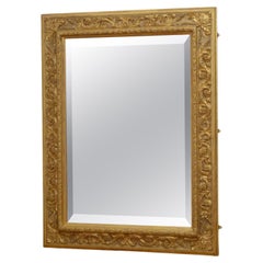 Eccezionale specchio da parete in legno dorato del XIX secolo H161cm