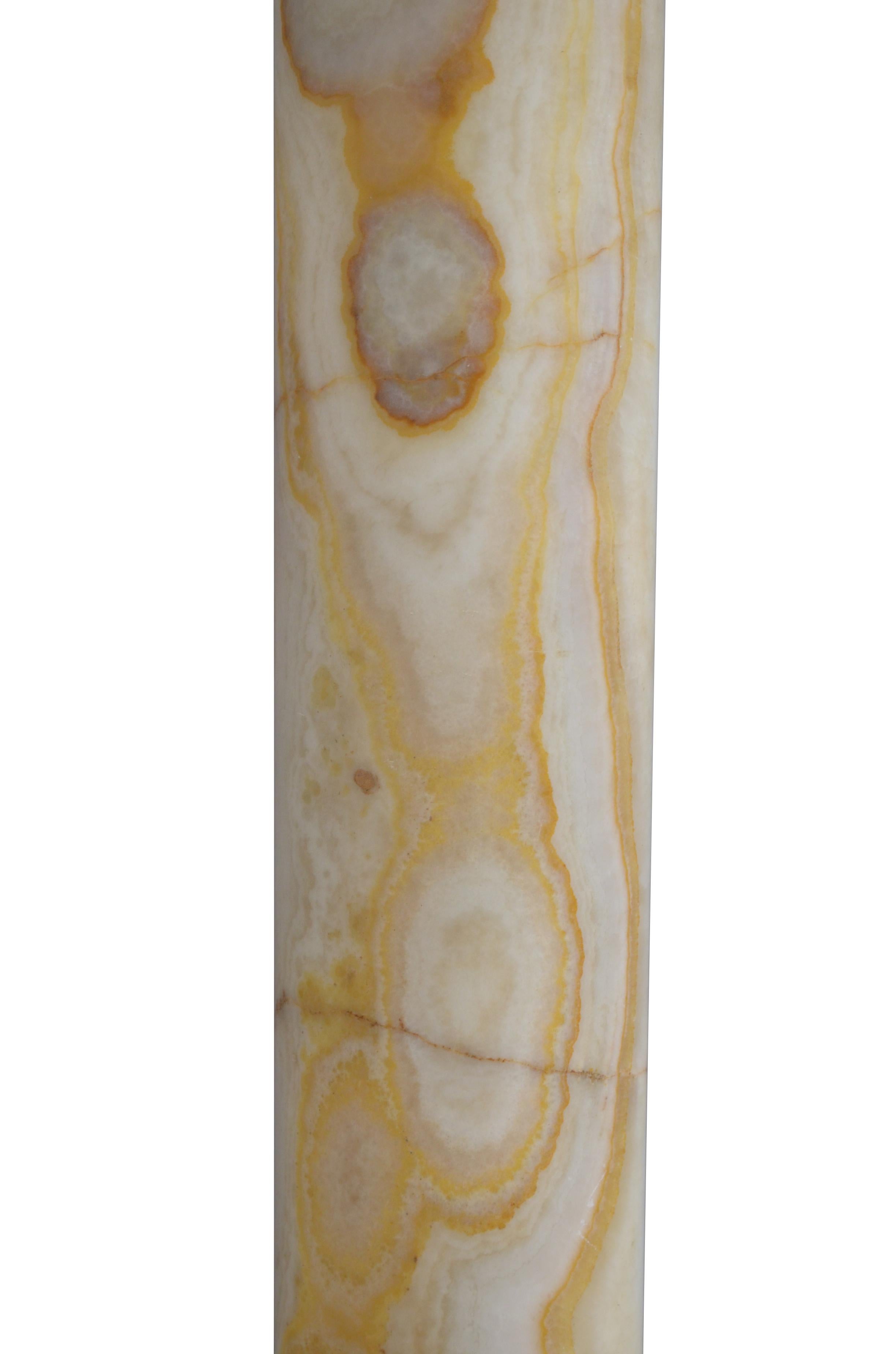 Hervorragende Onyx-Säule mit Marmor-Pedestal aus dem 19. im Angebot 1