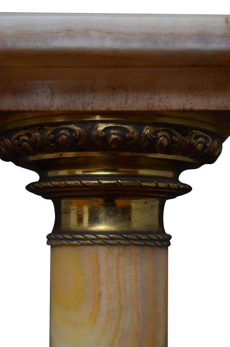 Outstanding 19th Century Onyx Column For Sale 2