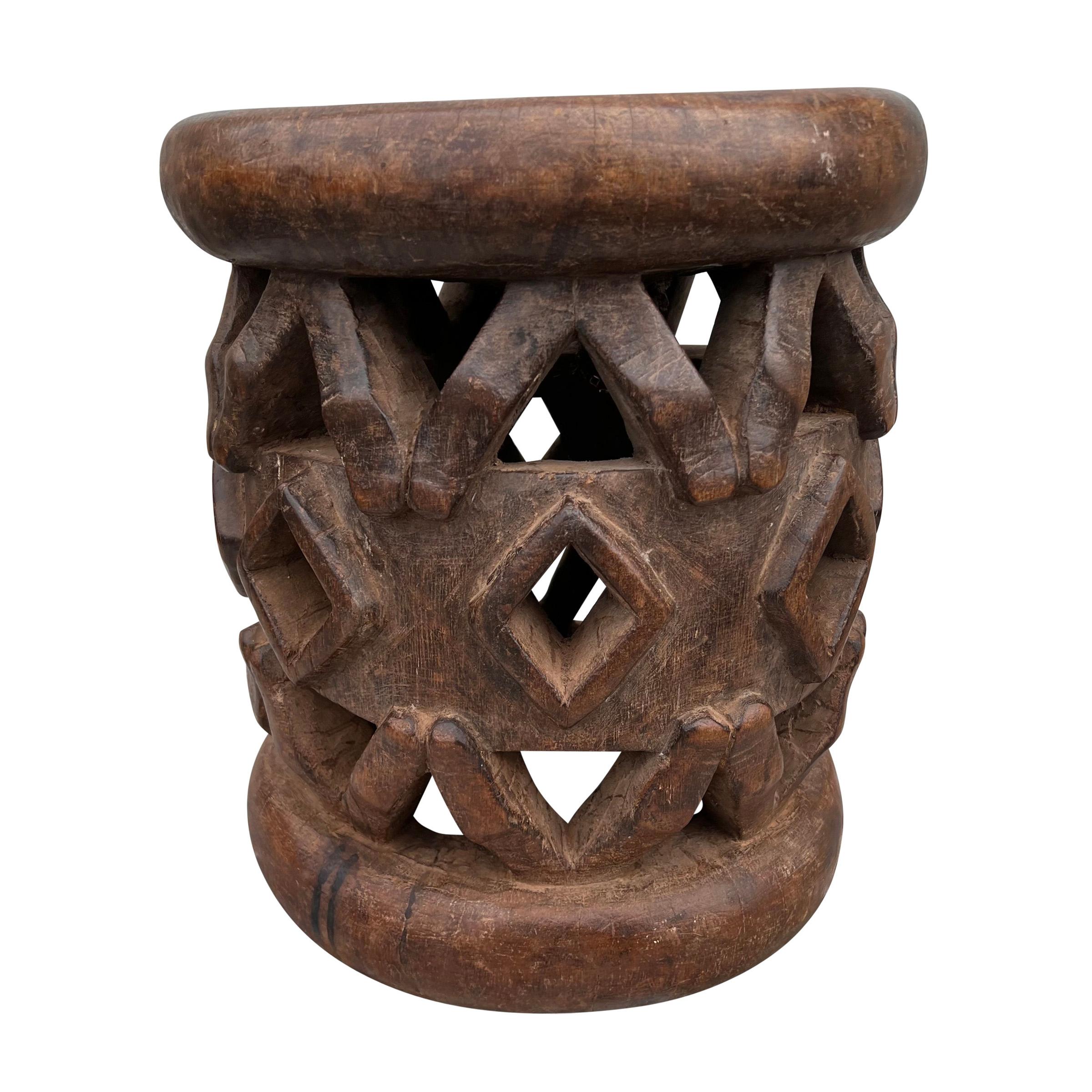 Hand-Carved Outstanding 20th Century Bamileke Stool For Sale