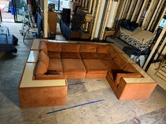 Outstanding 8 Piece Milo Baughman Thayer Coggin Cube Sectional Sofa Mid-Century