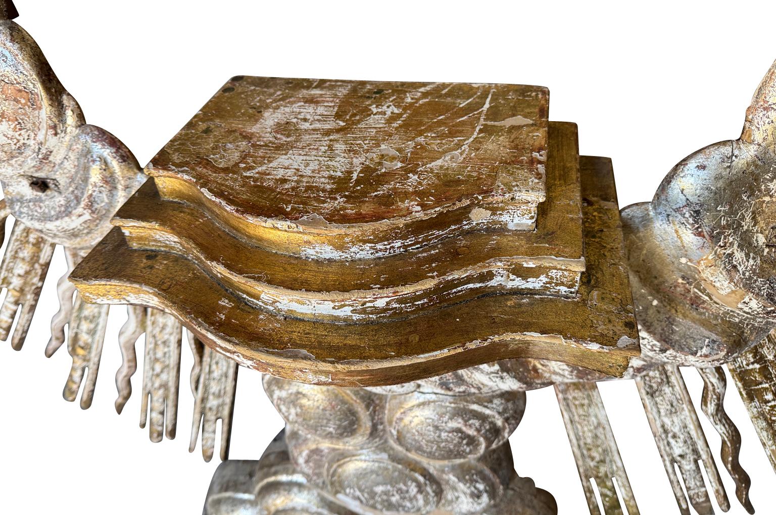 Giltwood Outstanding And Grand Scale 18th Century Italian Sunburst For Sale
