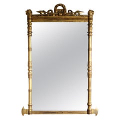 Outstanding and Very Large Early 19th Century English Regency Period Mirror