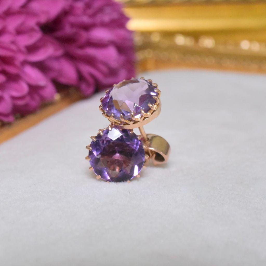 Magnifique demi-parure d'époque édouardienne australienne en or rose 9 carats Unisexe en vente