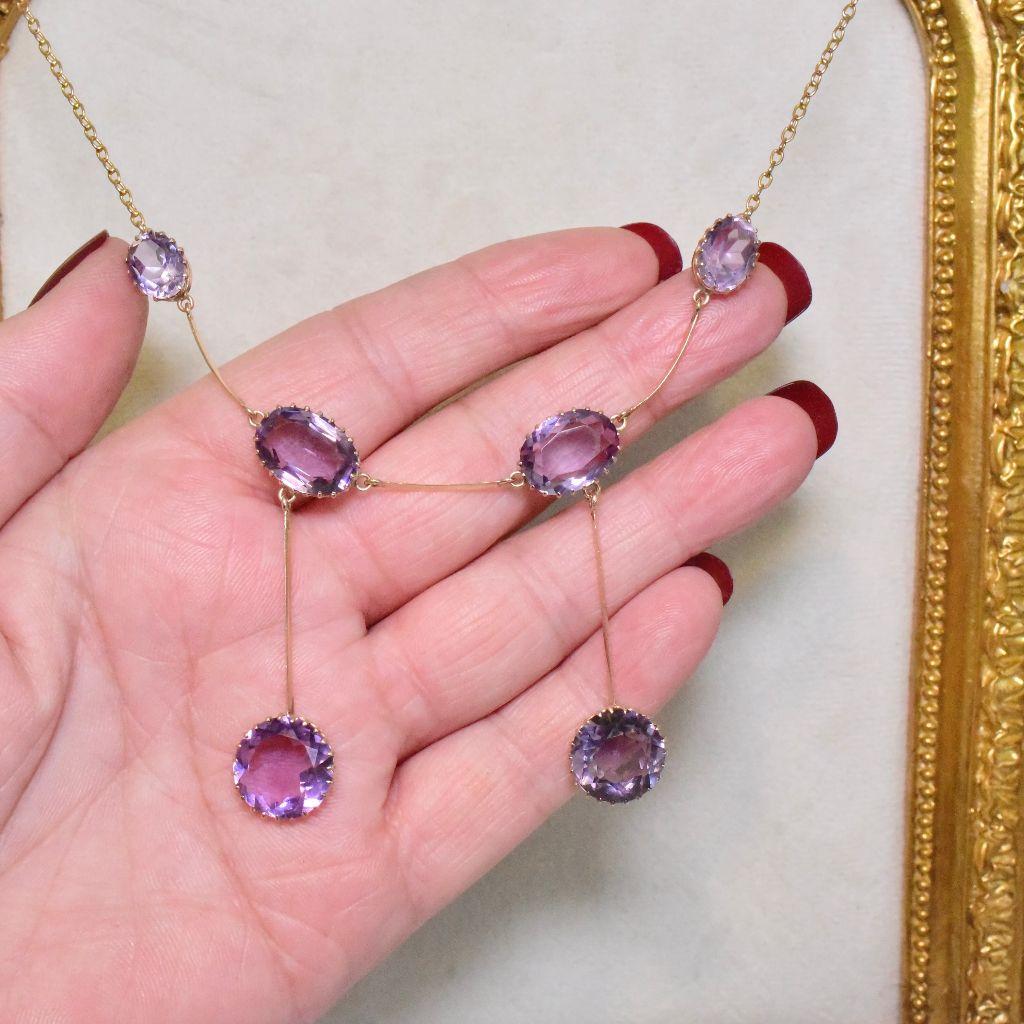 Magnifique demi-parure d'époque édouardienne australienne en or rose 9 carats en vente 1