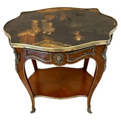 Outstanding Antique French Kingwood and Ormolu Mounted Side/Lamp Table