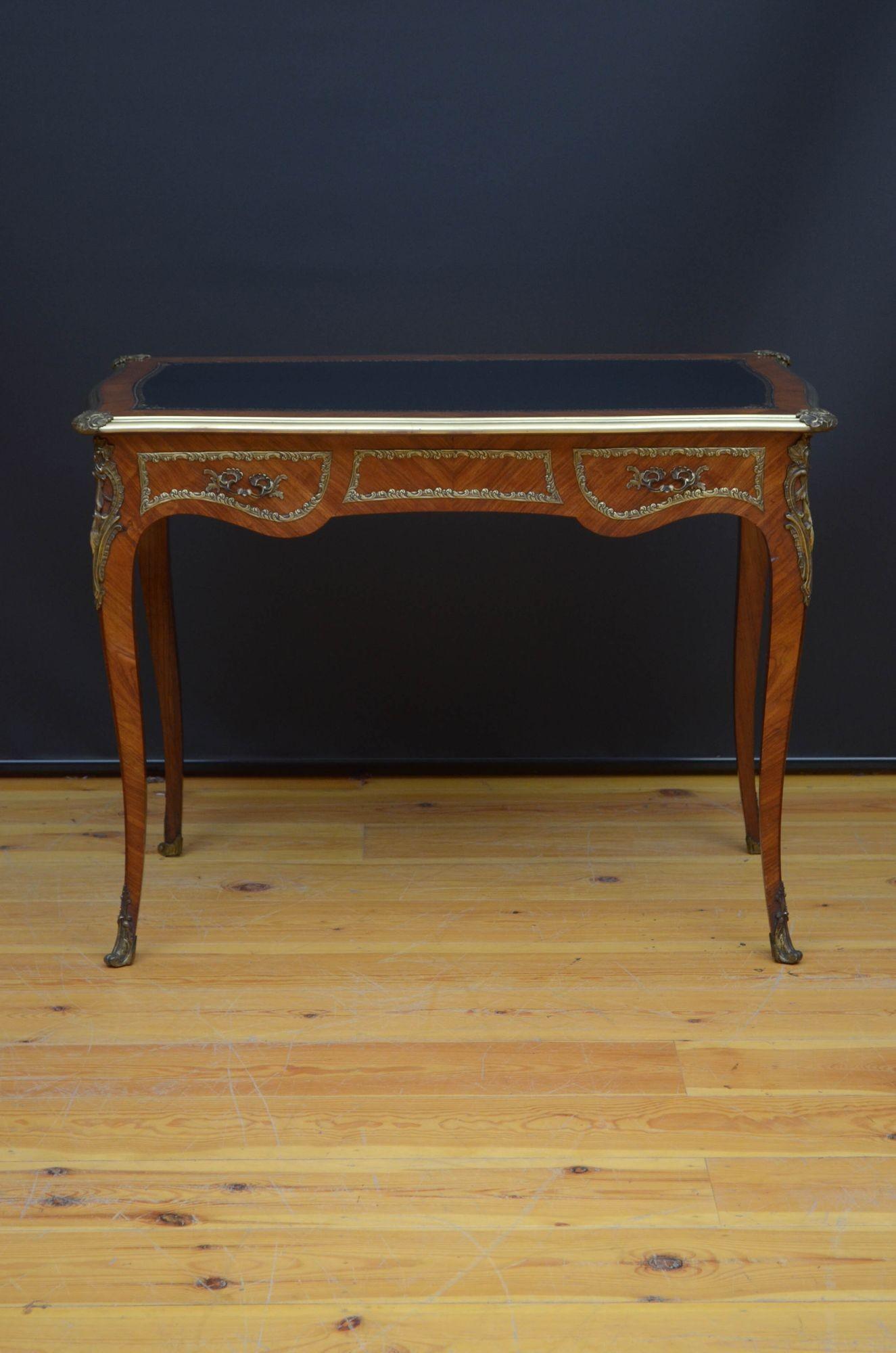 Outstanding Antique Kingwood Writing Table For Sale 12