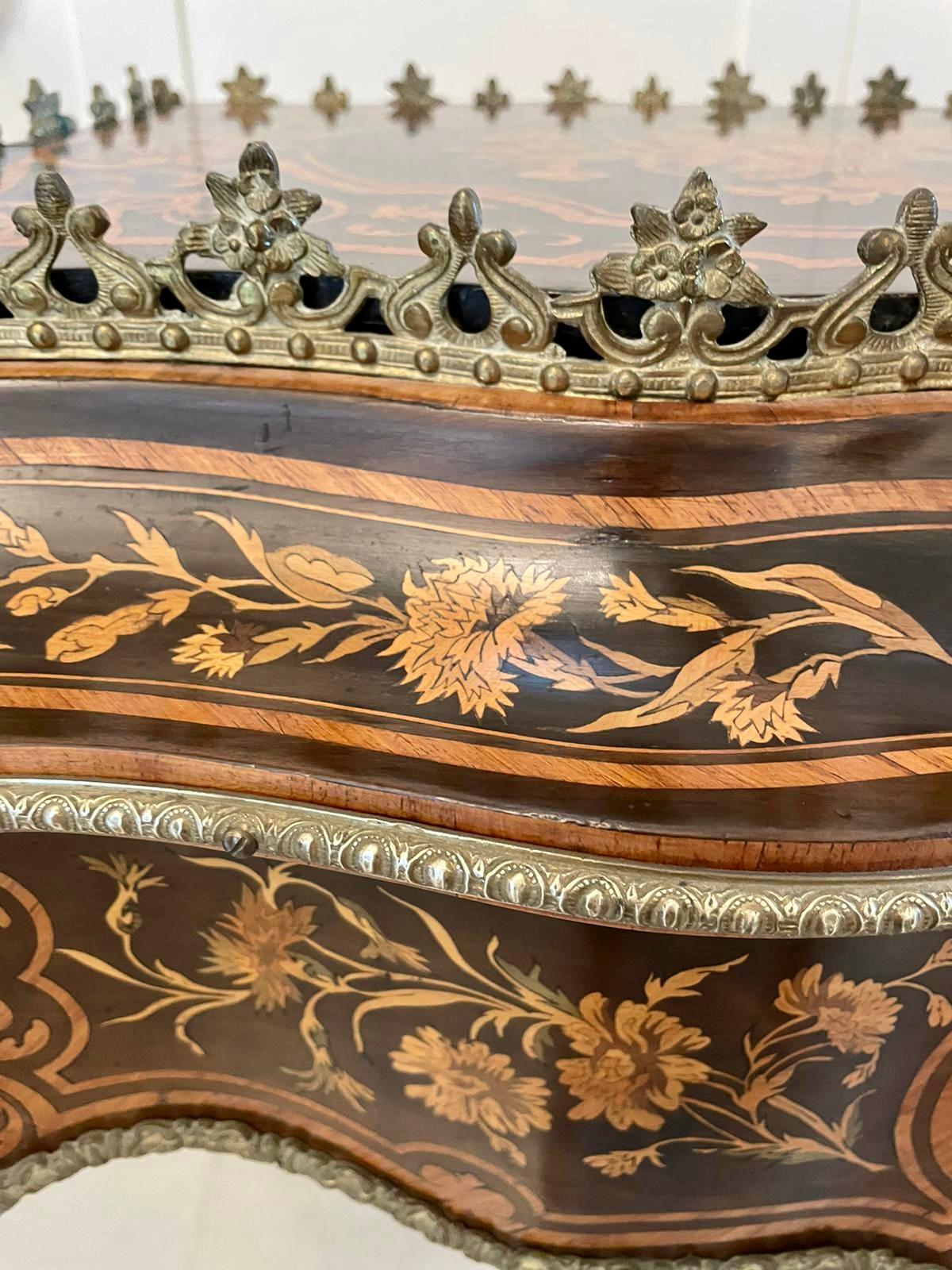 Outstanding Antique Louis XV Tulipwood & Kingwood Marquetry Jardiniere Table 7