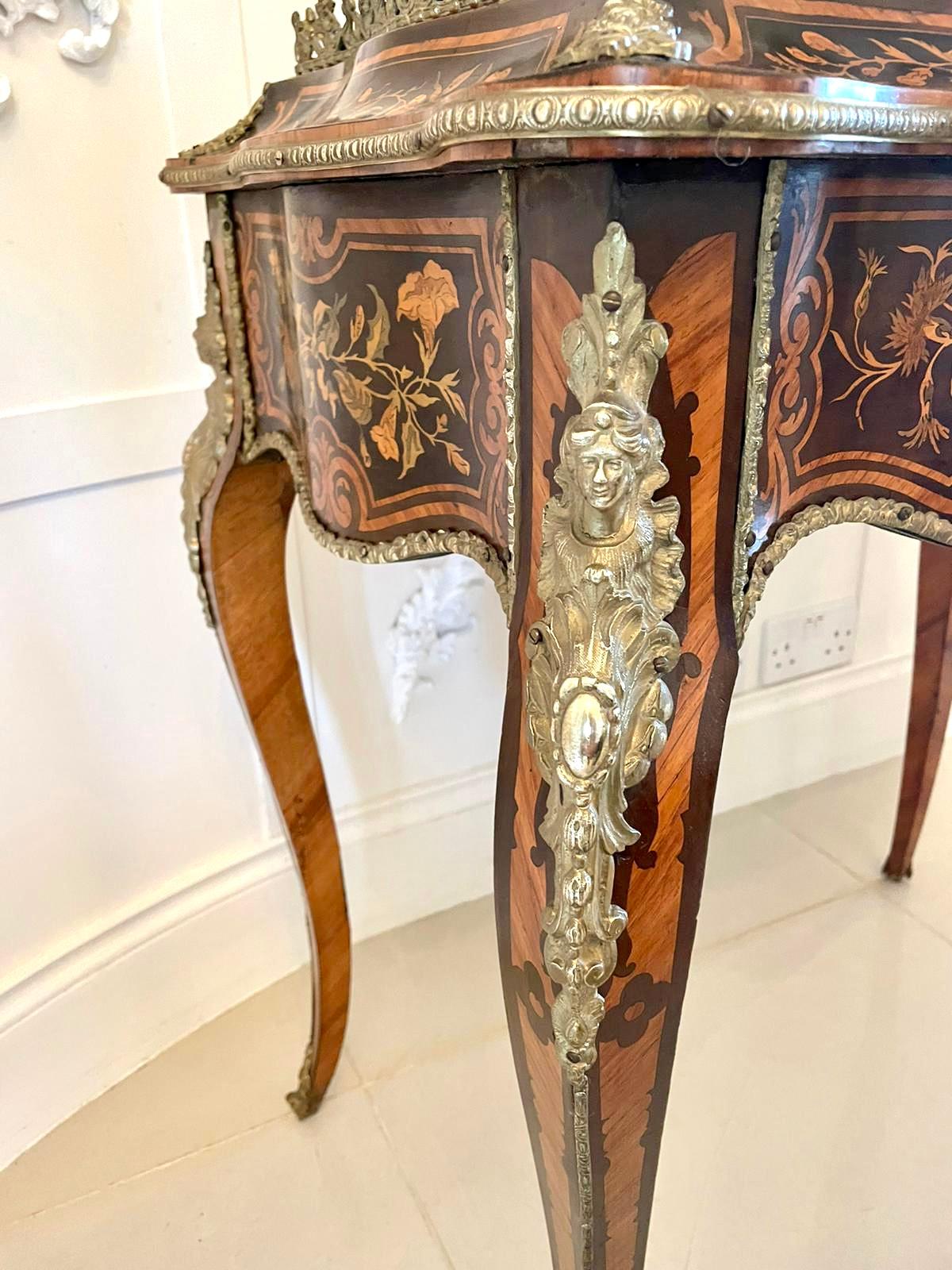 Outstanding Antique Louis XV Tulipwood & Kingwood Marquetry Jardiniere Table 8