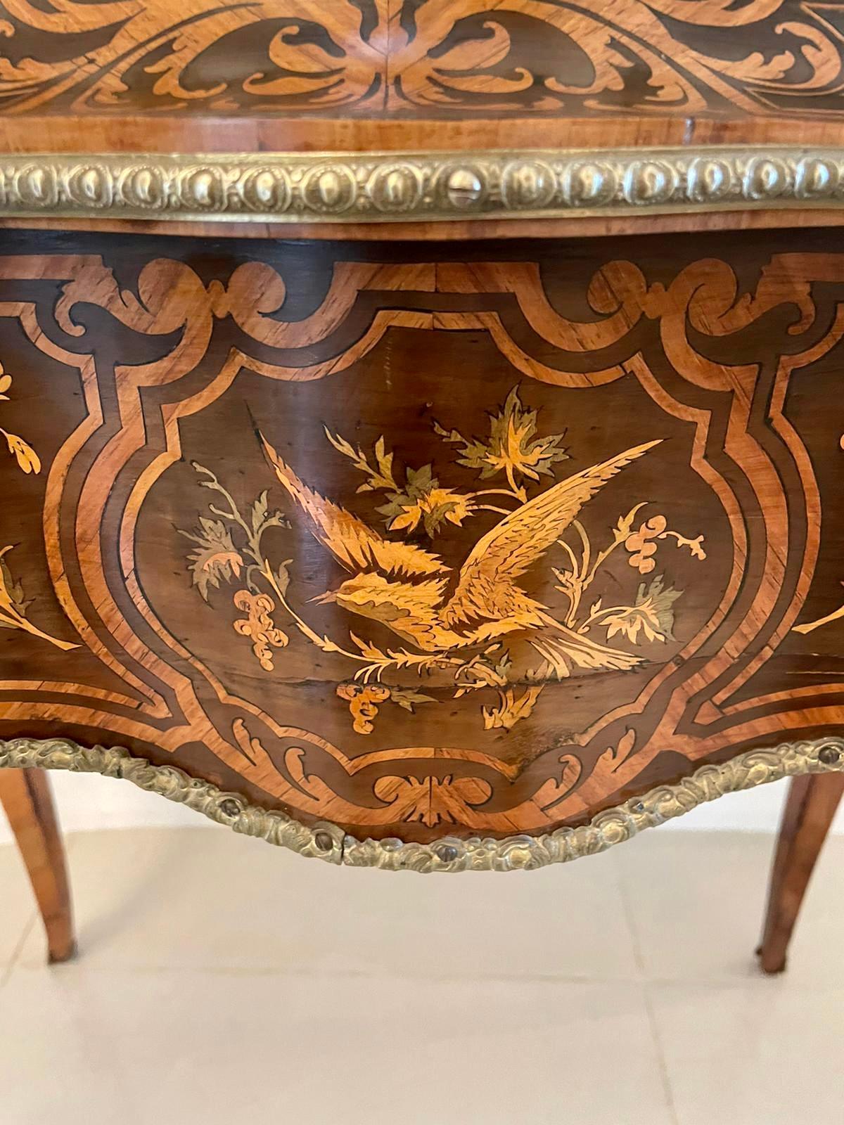Outstanding Antique Louis XV Tulipwood & Kingwood Marquetry Jardiniere Table 9