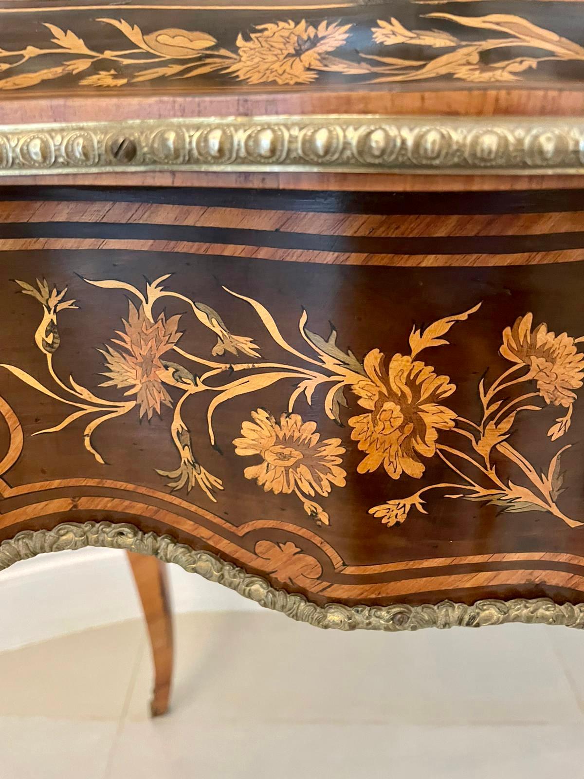 Outstanding Antique Louis XV Tulipwood & Kingwood Marquetry Jardiniere Table 10