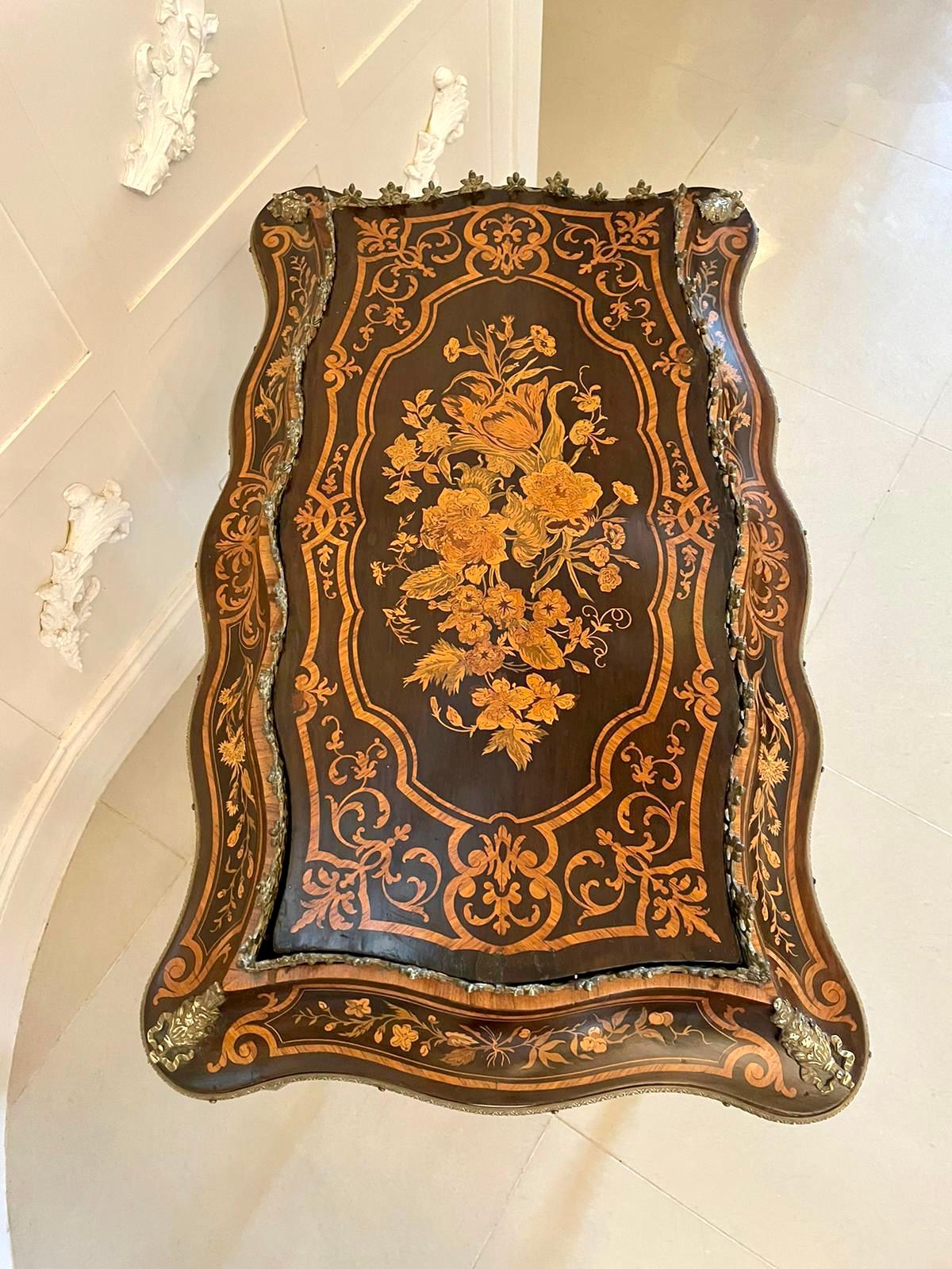 Outstanding Antique Louis XV Tulipwood & Kingwood Marquetry Jardiniere Table In Good Condition In Suffolk, GB