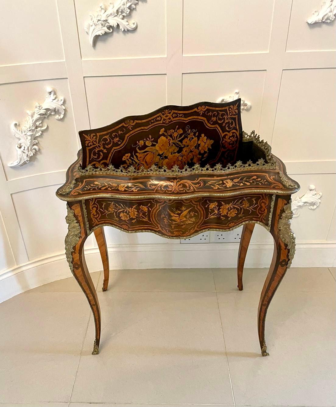 Outstanding Antique Louis XV Tulipwood & Kingwood Marquetry Jardiniere Table 1