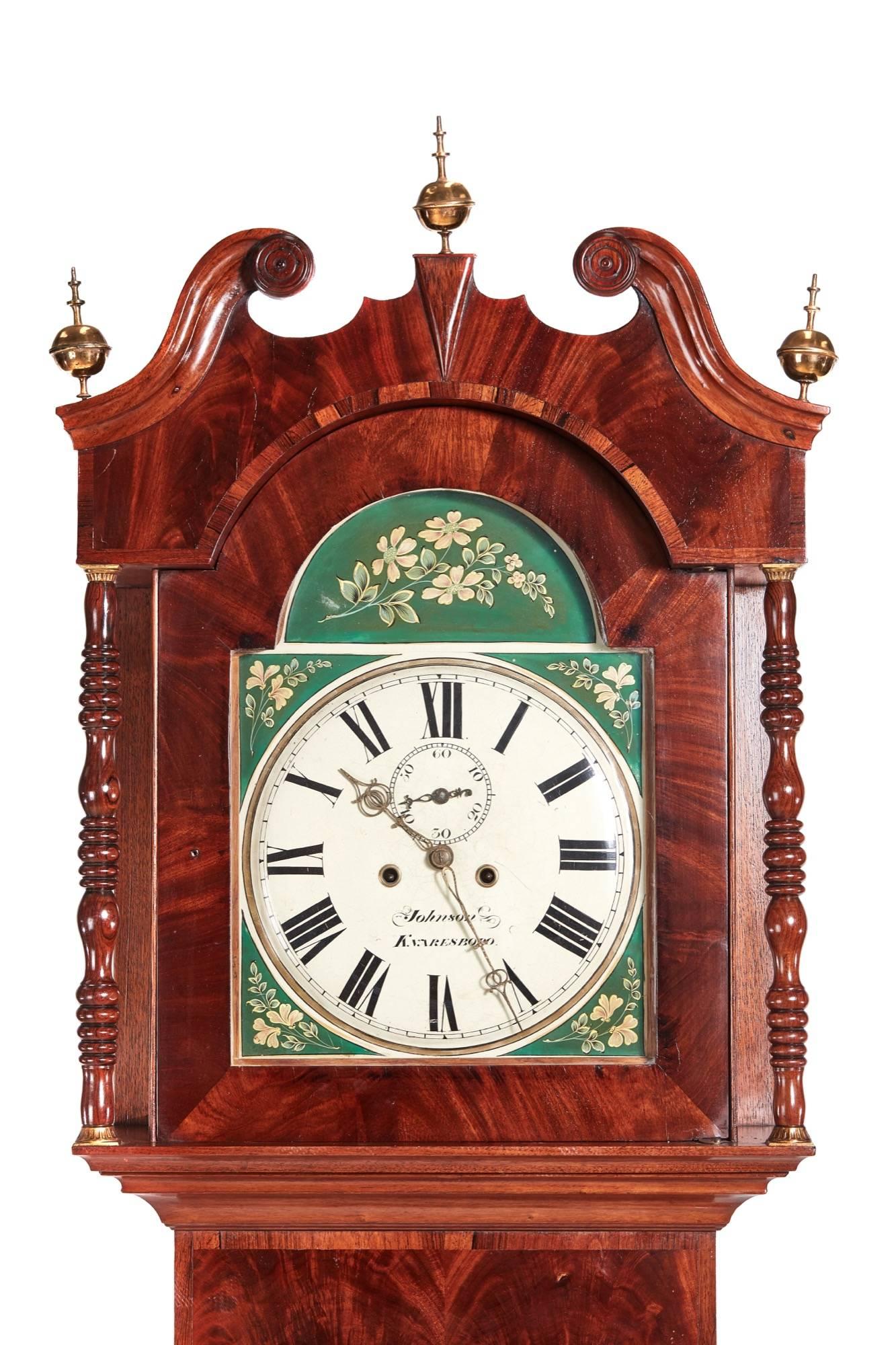 painted grandfather clock faces