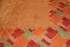 Hervorragender chinesischer Art-Déco-Teppich mit kubistischer Bordüre von Nichols & Co.