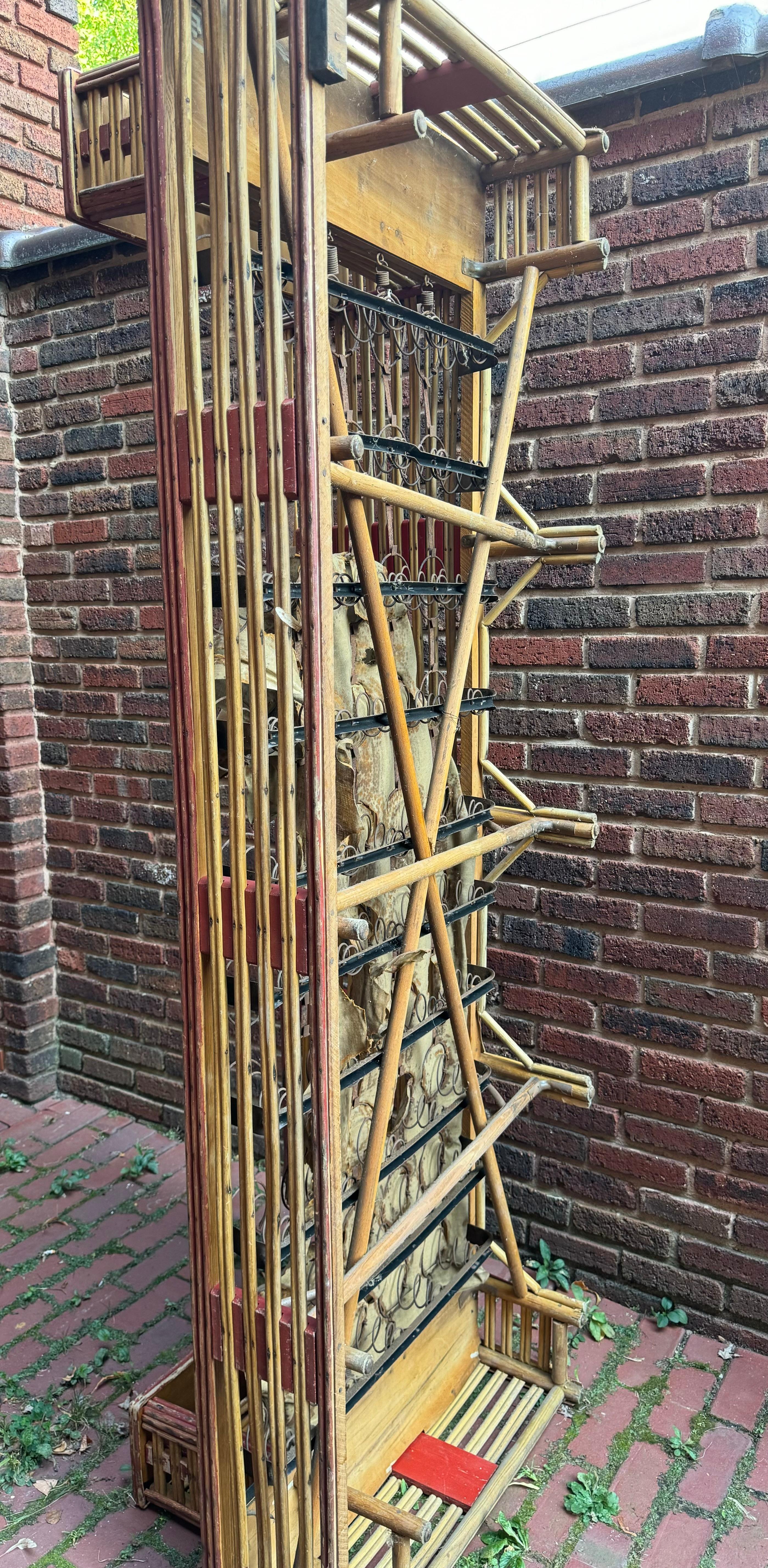 Eccezionale set a 3 pezzi in vimini Art Deco di Donald Deskey / Ypsilanti Reed in vendita 12
