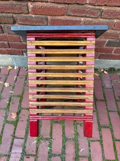 Outstanding Art Deco Stick Wicker occ. table by Donald Deskey /Ypsilanti Reed