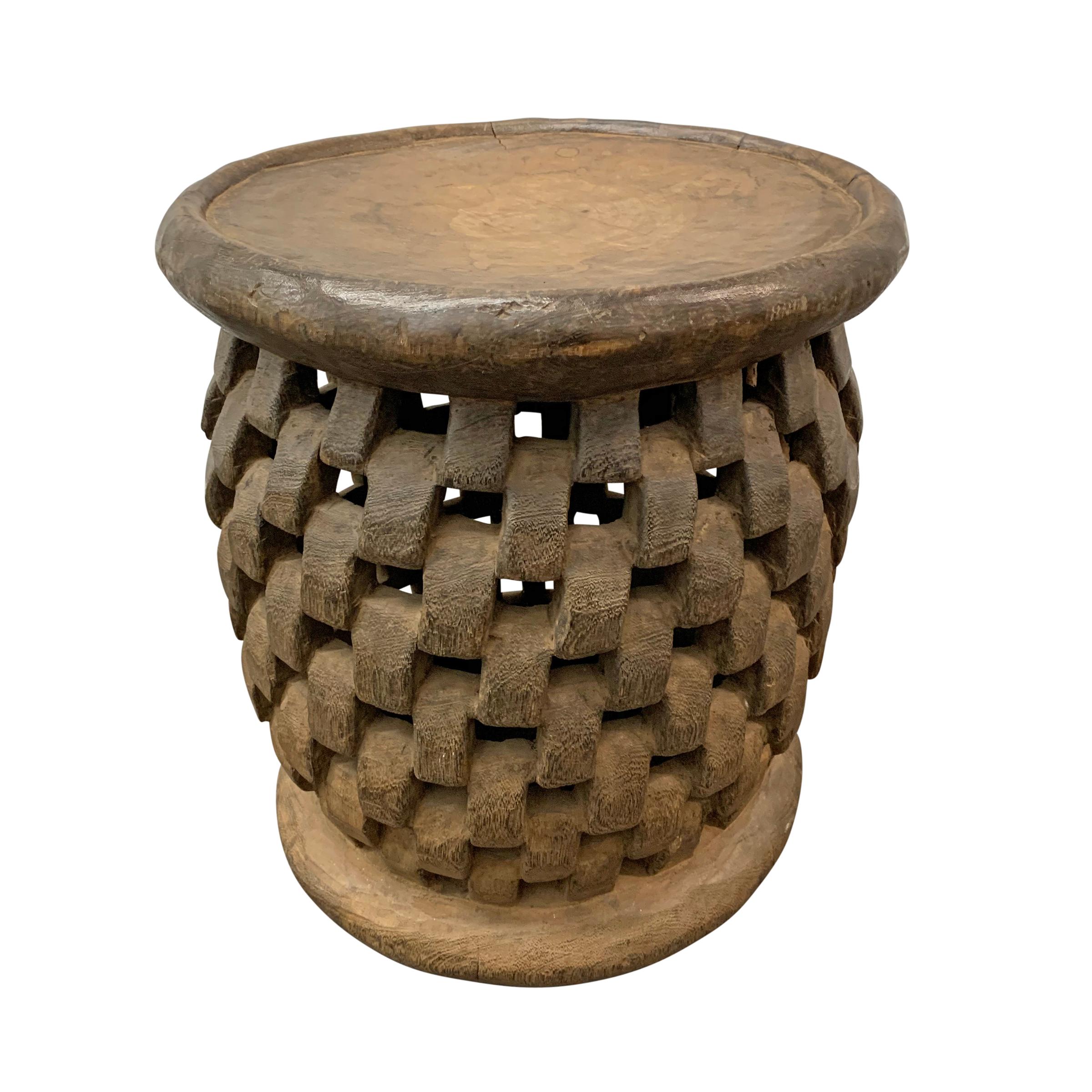 Outstanding Bamileke Stool In Good Condition In Chicago, IL