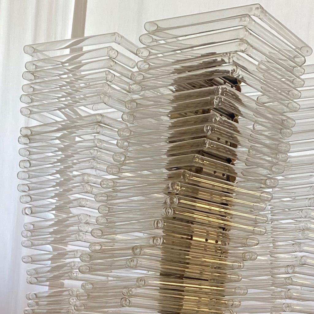 Outstanding Bauhaus Staircase Chandelier with 22 Sconces For Sale 2