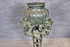 Outstanding Bronze Rams Head Monumental Planter with Removable Lid