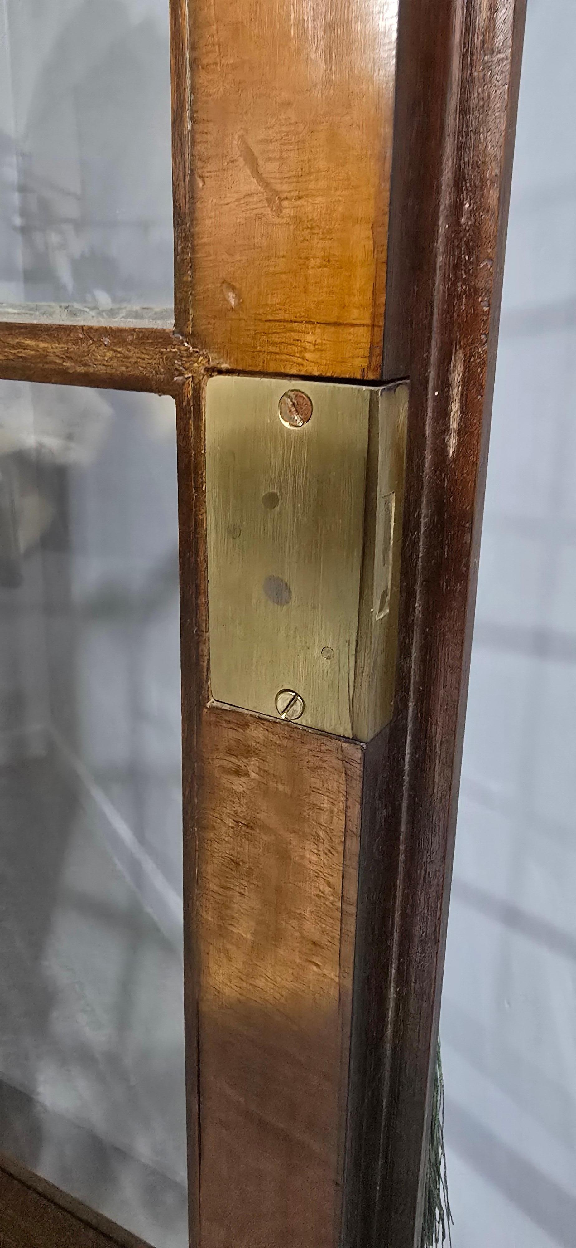 Outstanding Burr Walnut Bookcase on Stand For Sale 9