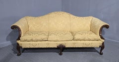 Outstanding Camel Backed Mahogany Sofa