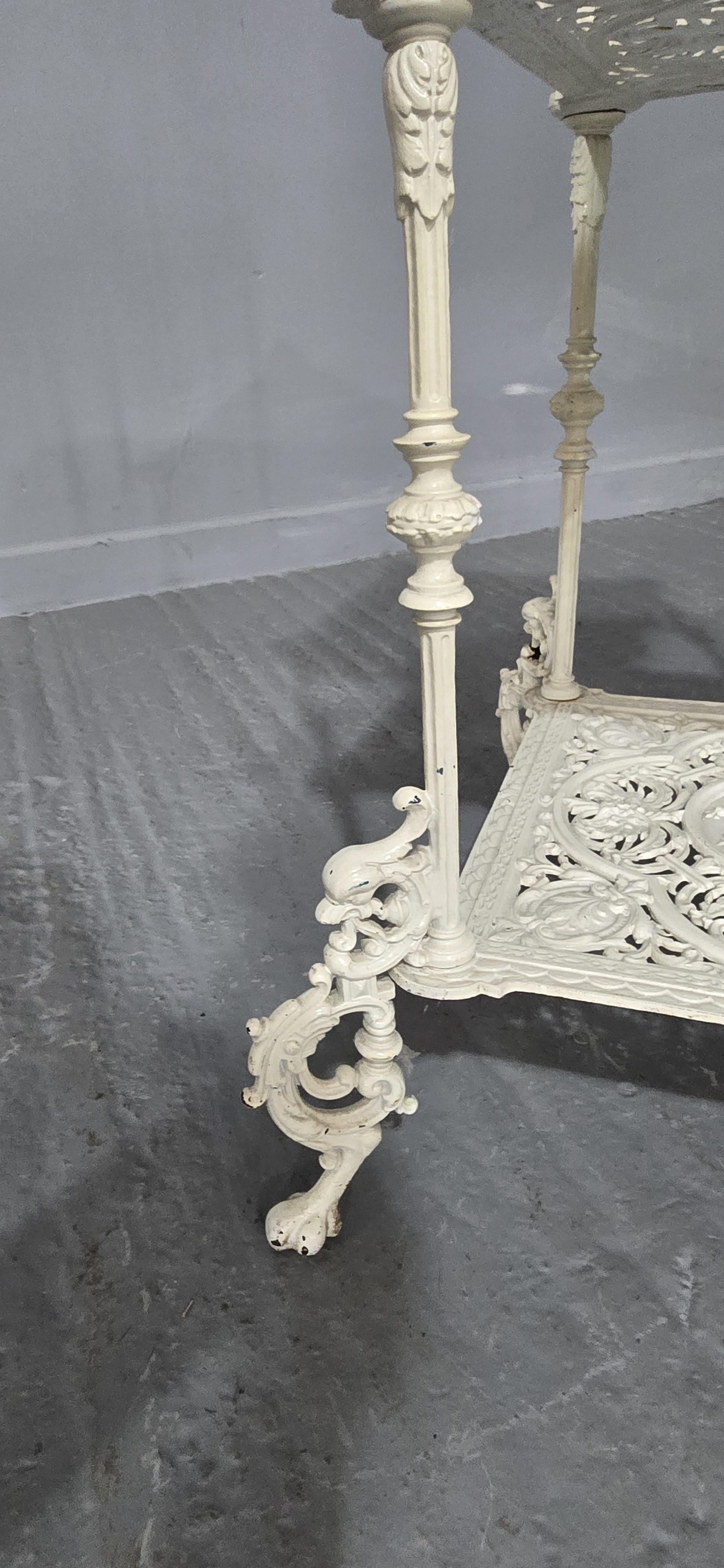 19th Century Outstanding Cast Iron Jardinere Stand For Sale