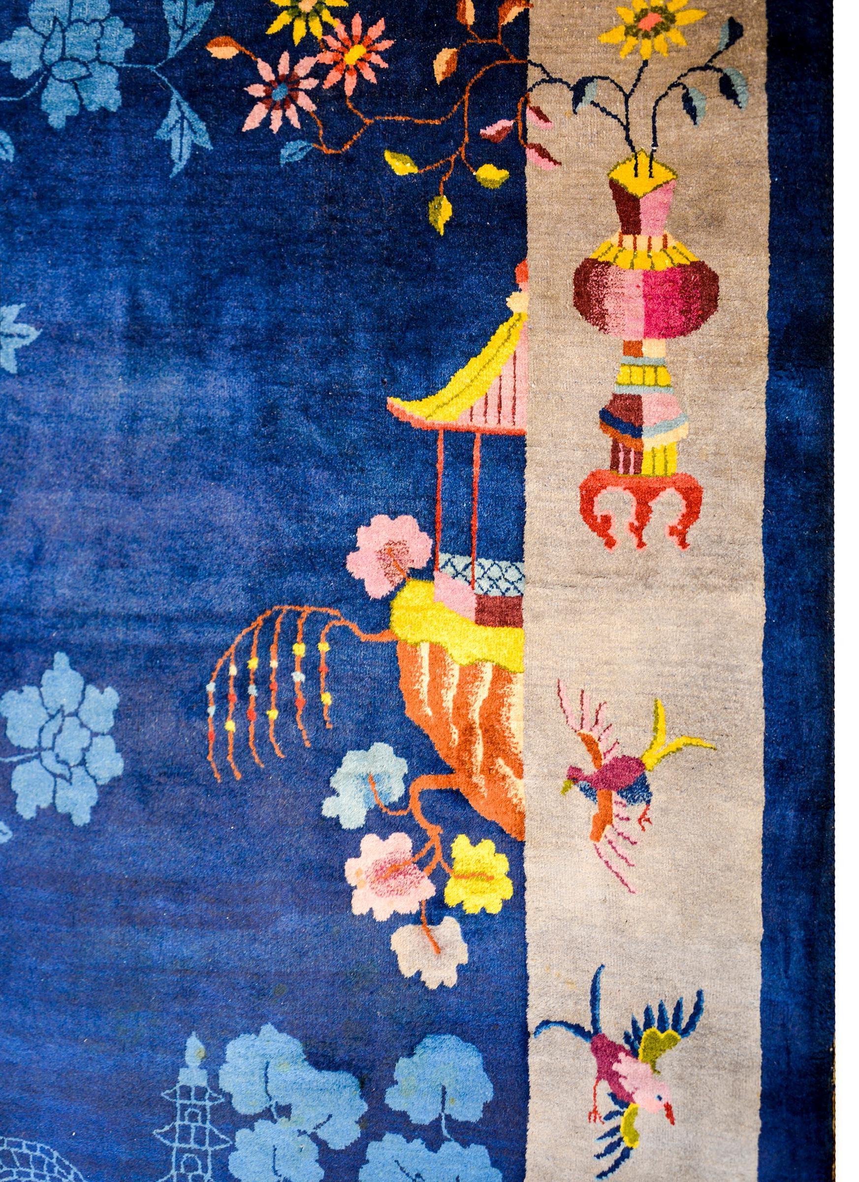 Hervorragender chinesischer Art-Déco-Teppich (Chinesisch)