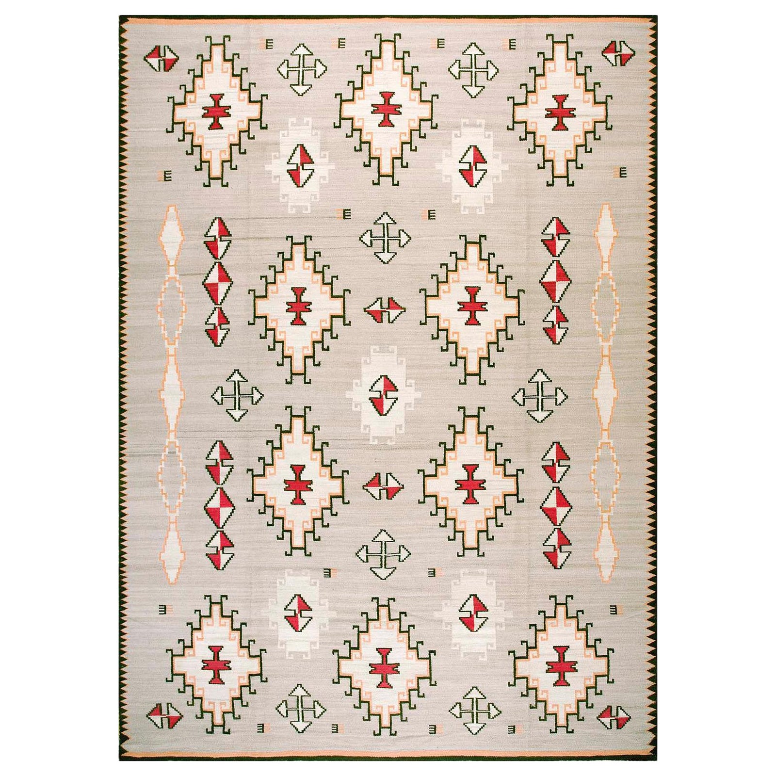 Outstanding Contemporary Handwoven Southwestern Style Flat Weave Rug 10 x 14 For Sale