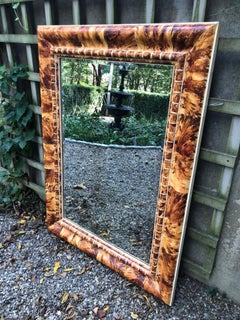 Outstanding Custom Faux Painted Tortoise Shell Mirror