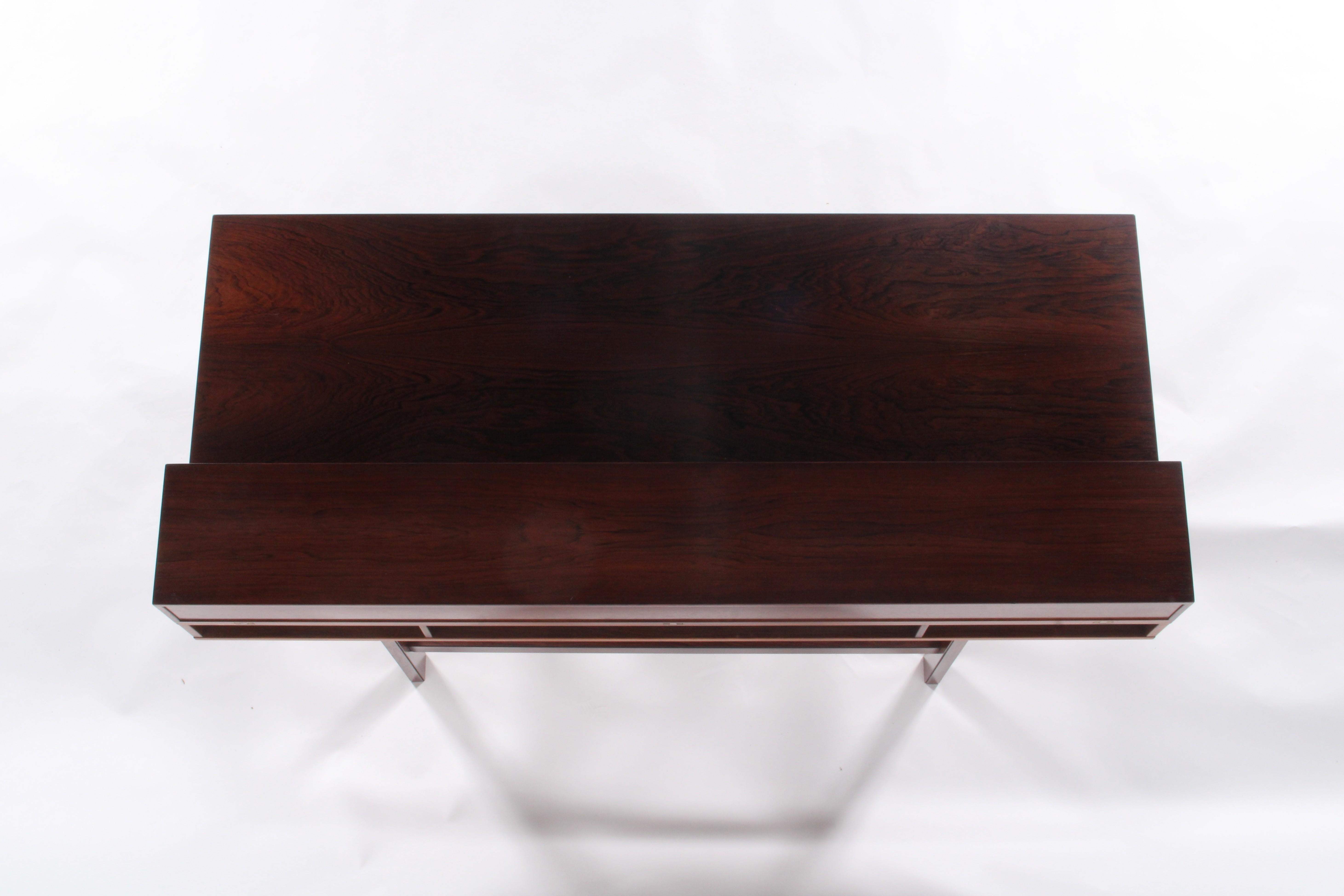Outstanding Danish Mid Century Flip Top  Executive Desk By Peter Lovig Nielson For Sale 11
