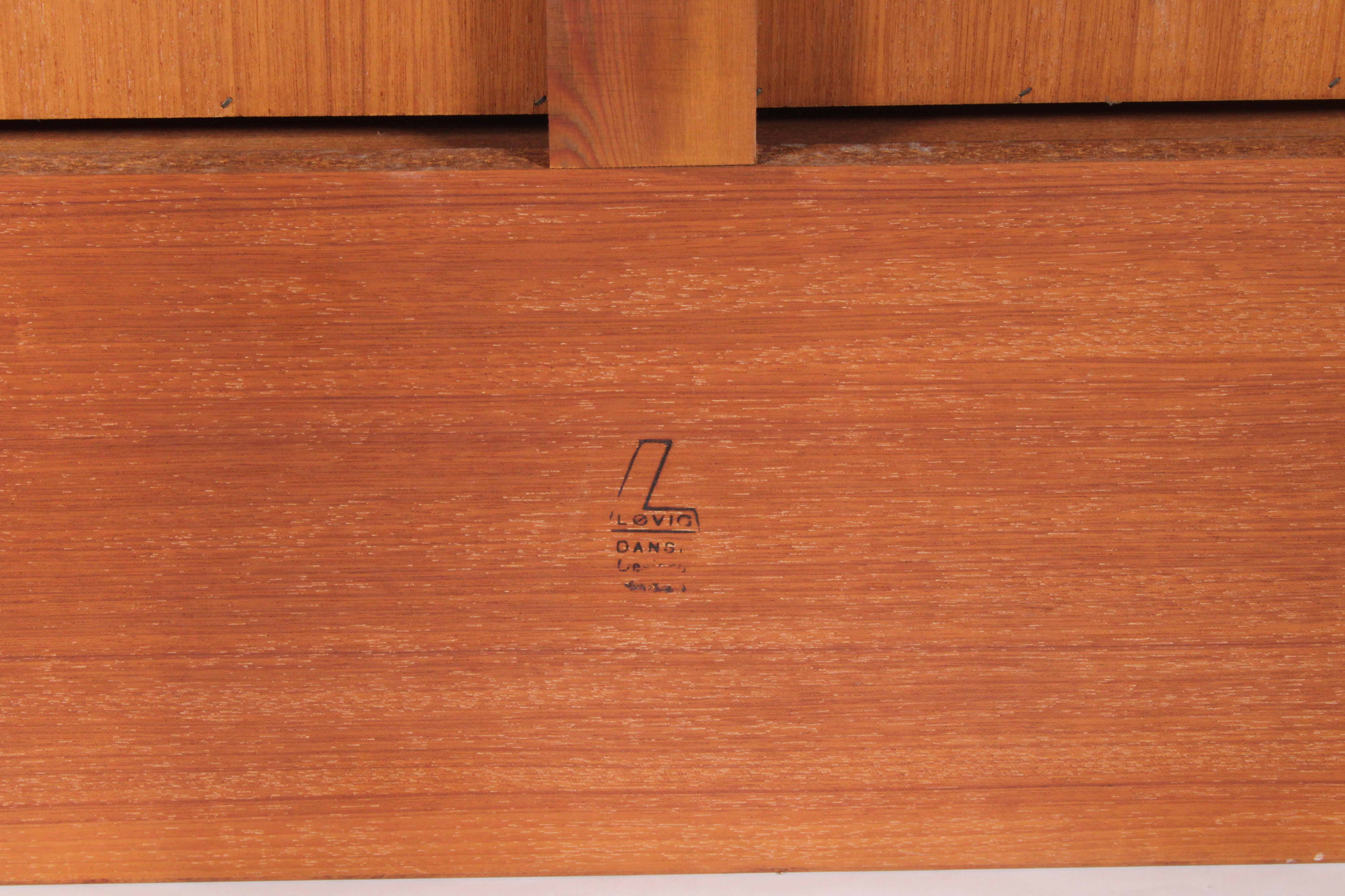 Outstanding Danish Mid Century Flip Top  Executive Desk By Peter Lovig Nielson For Sale 12