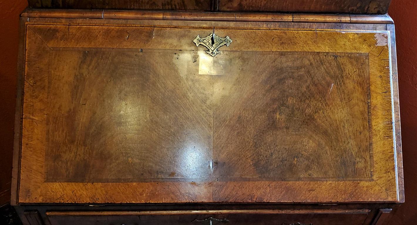 Marquetry Outstanding Early 18th Century English George I Secretary For Sale