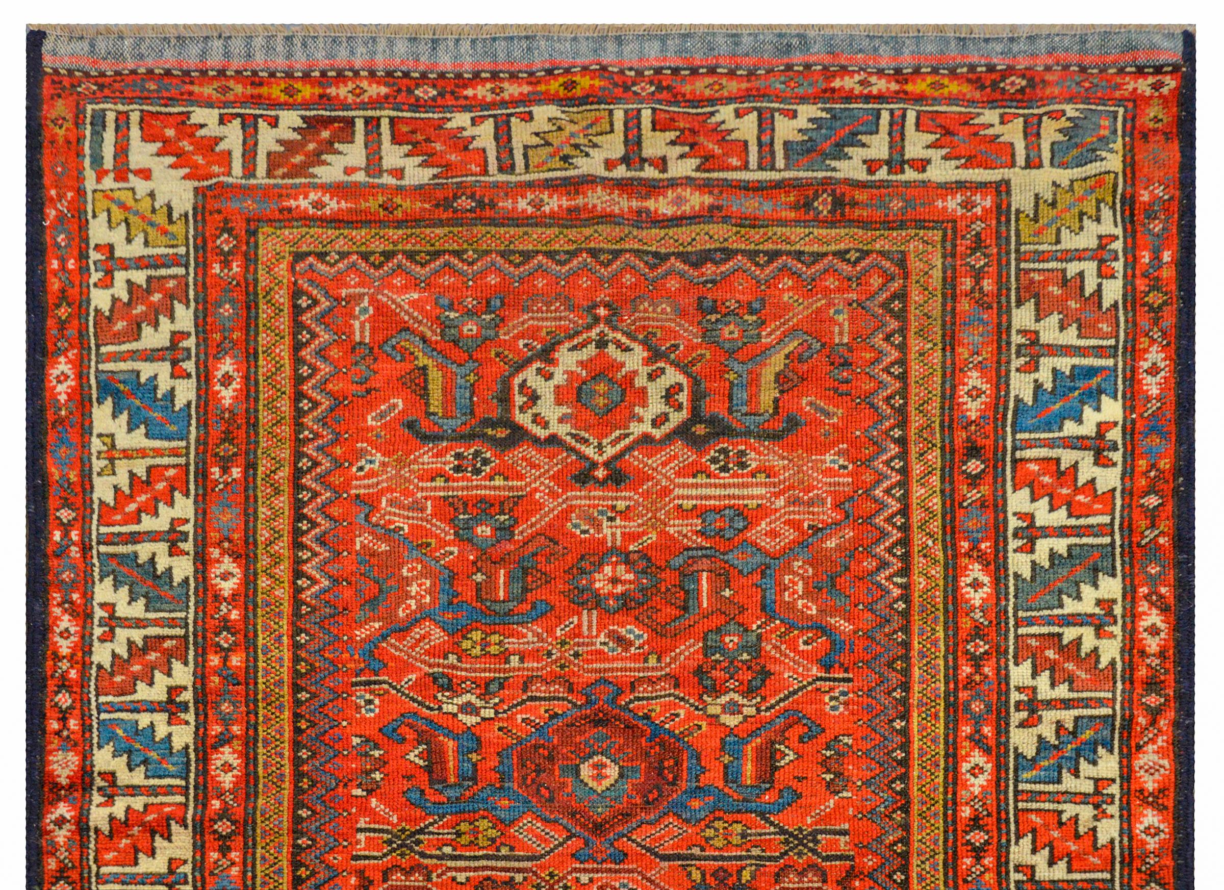 Outstanding Early 20th Century Azari Herati Runner In Good Condition In Chicago, IL
