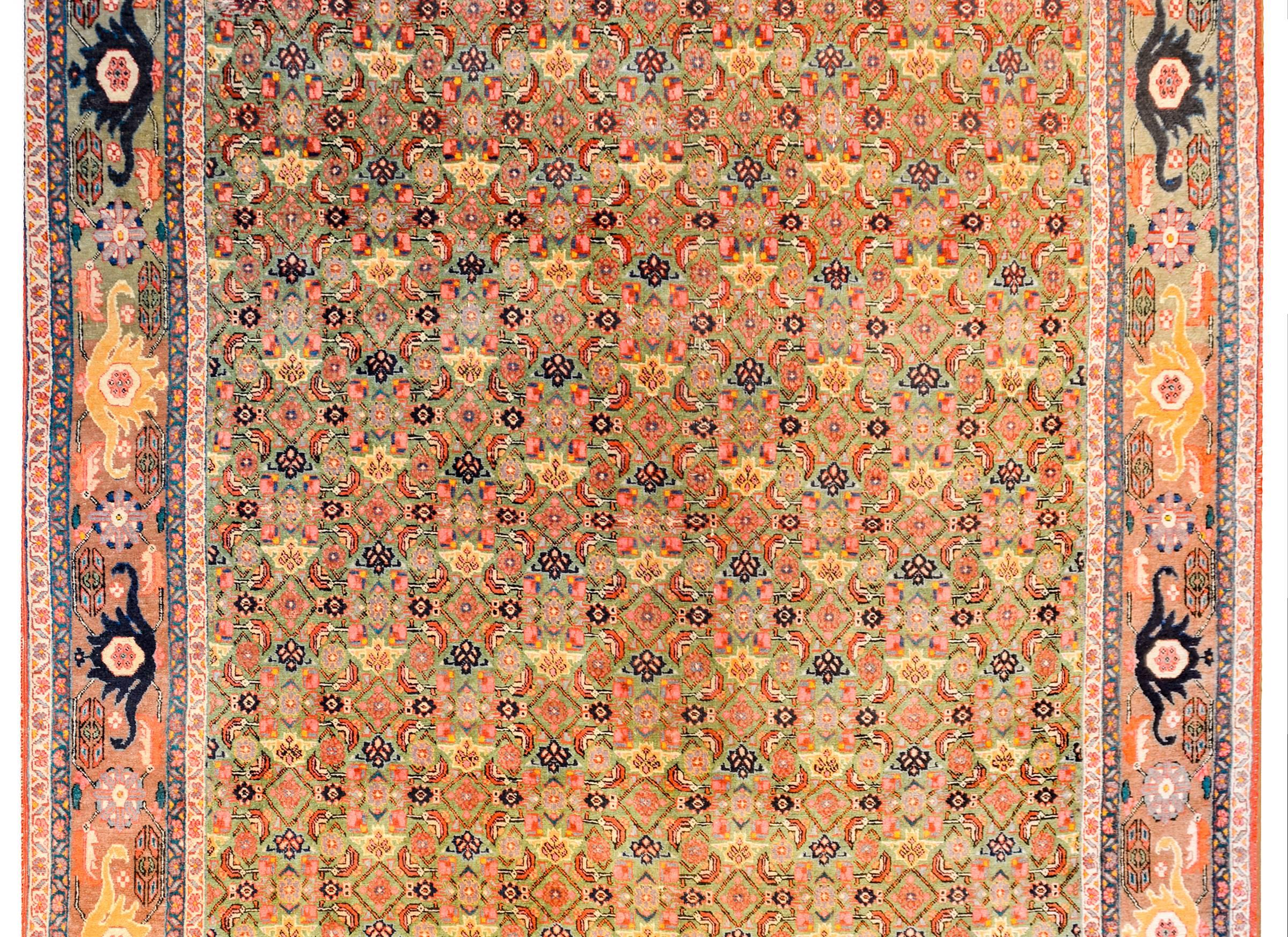 Tabriz Outstanding Early 20th Century Bidjar Rug