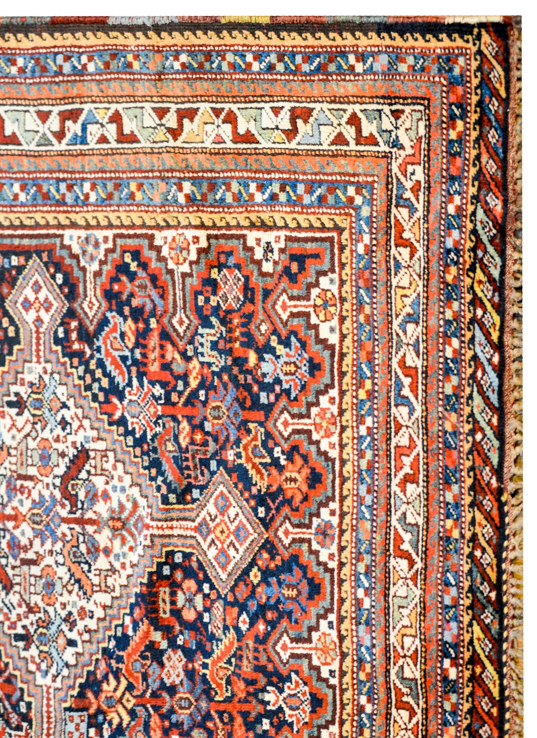 Outstanding Early 20th Century Kamseh Rug For Sale 1