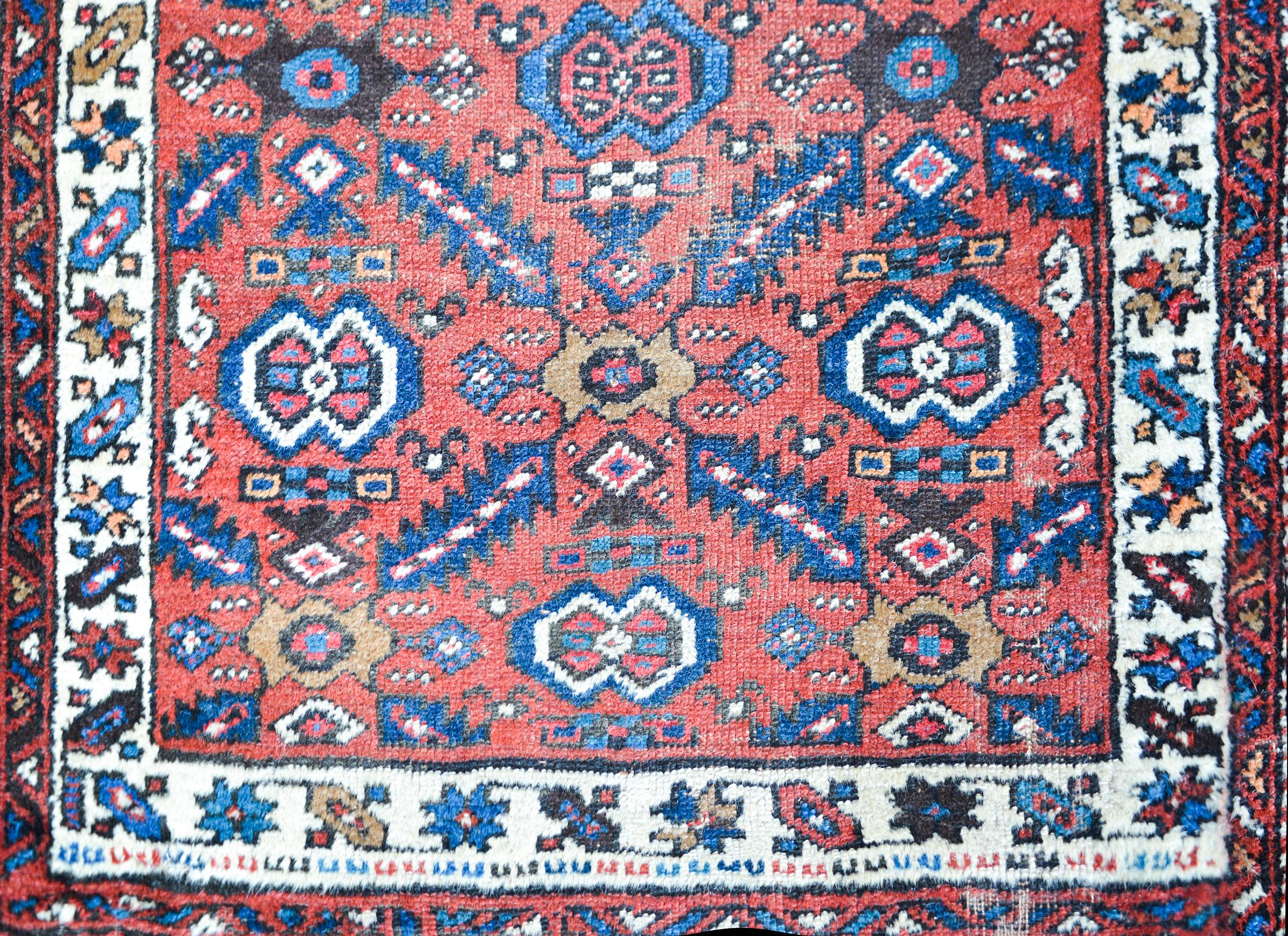 Wool Outstanding Early 20th Century Karabagh Rug For Sale