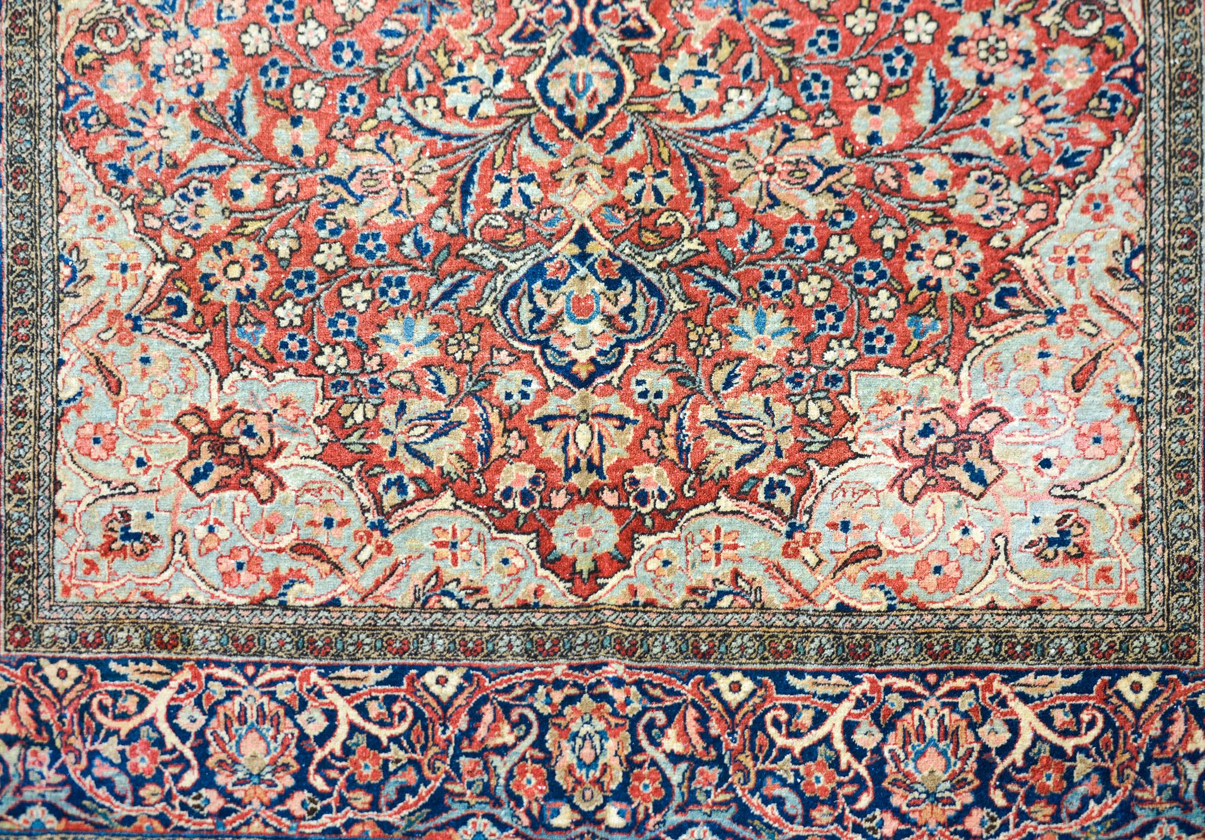 Outstanding Early 20th Century Kashan Rug For Sale 1