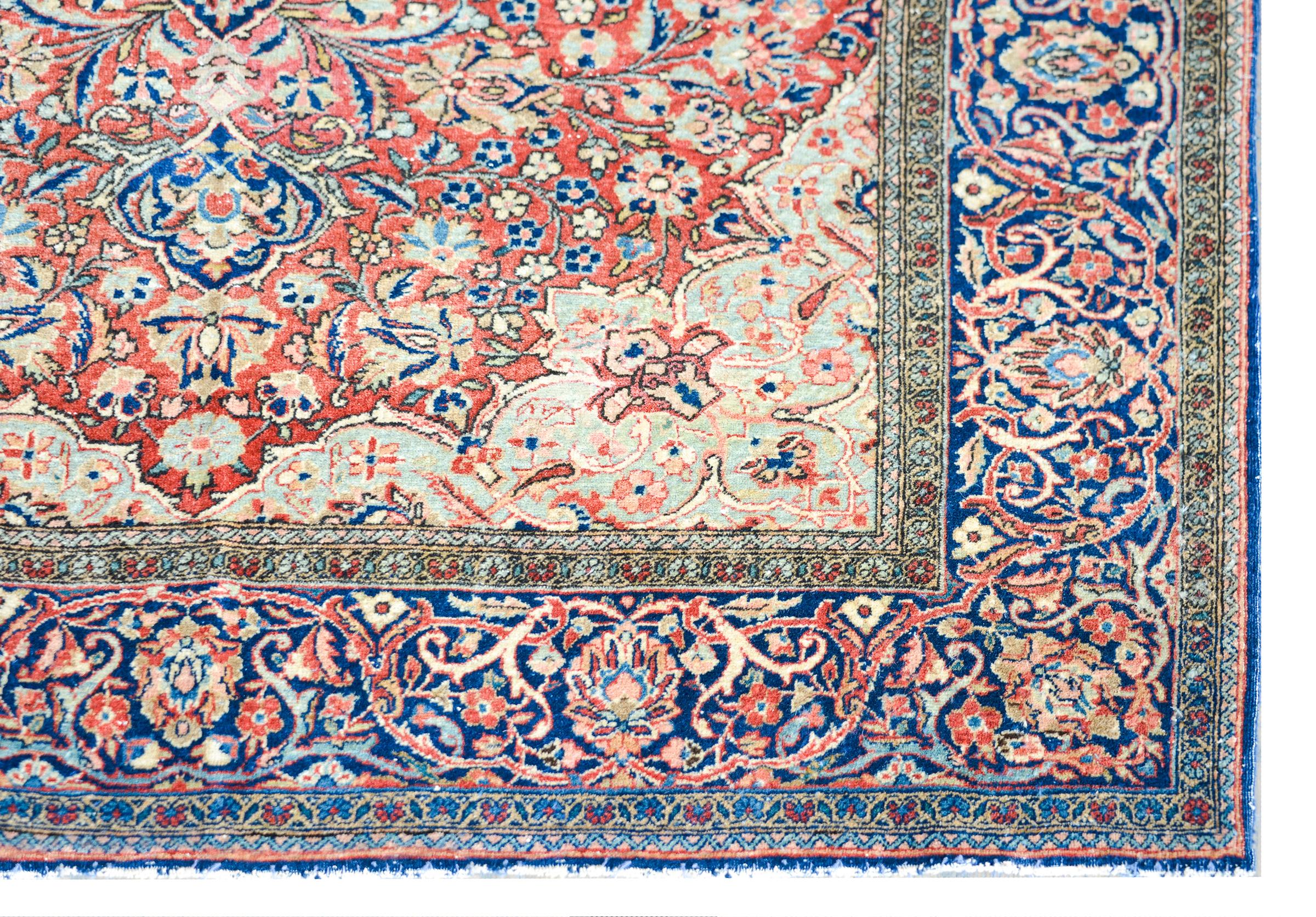 Outstanding Early 20th Century Kashan Rug For Sale 3