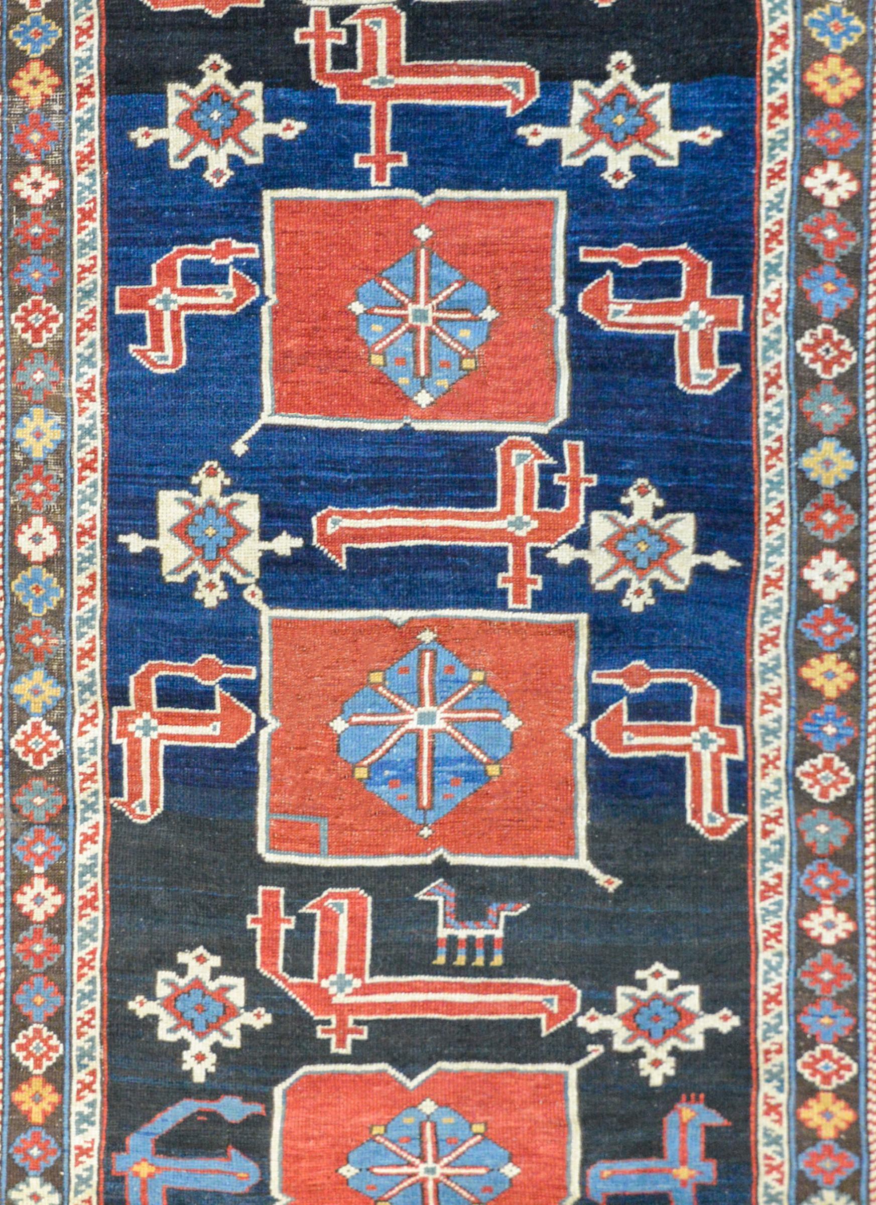 Vegetable Dyed Outstanding Early 20th Century Kazak Rug