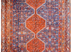 Outstanding Early 20th Century Khamseh Chicken Rug