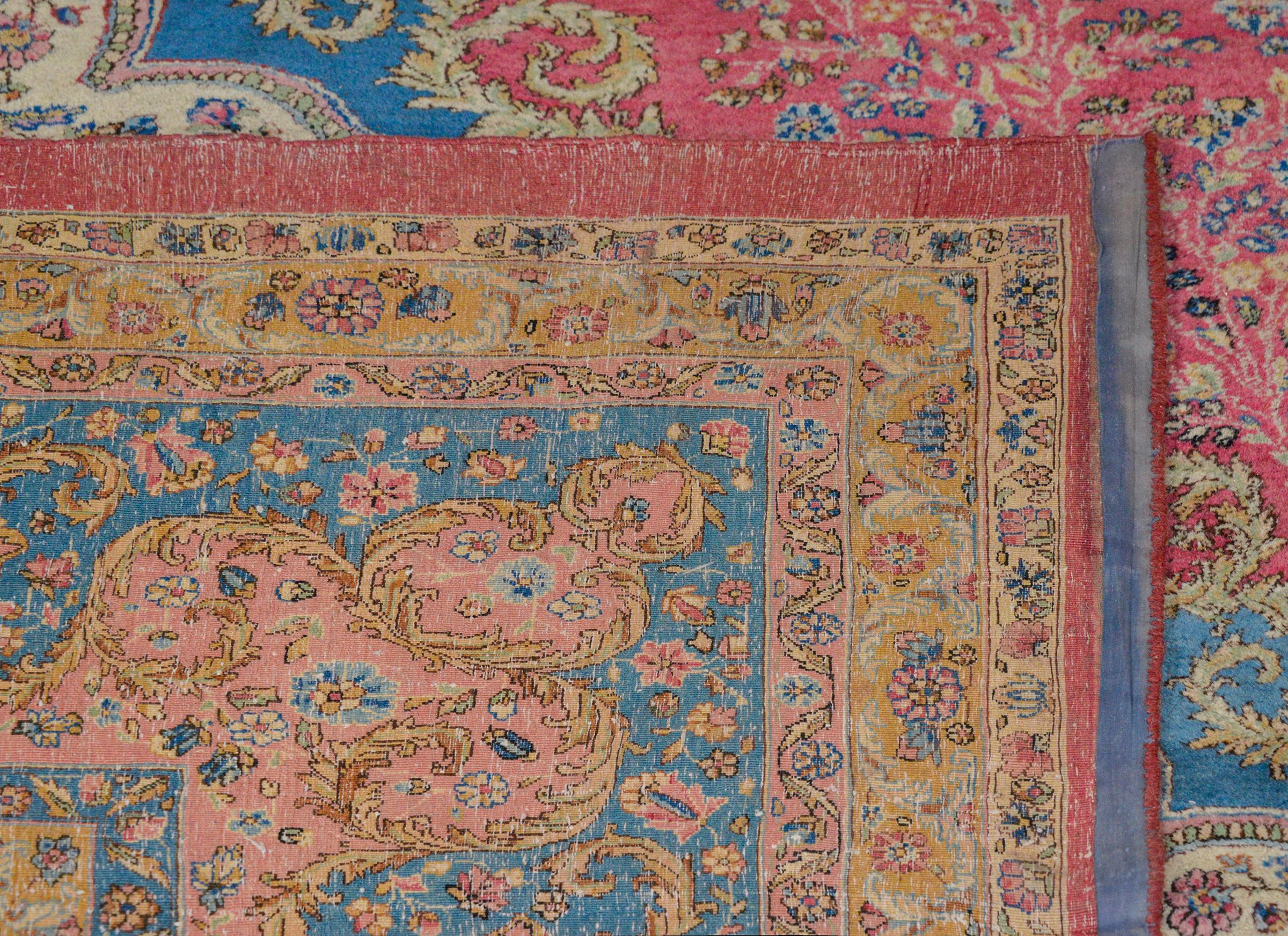 Outstanding Early 20th Century Kirman Rug For Sale 3
