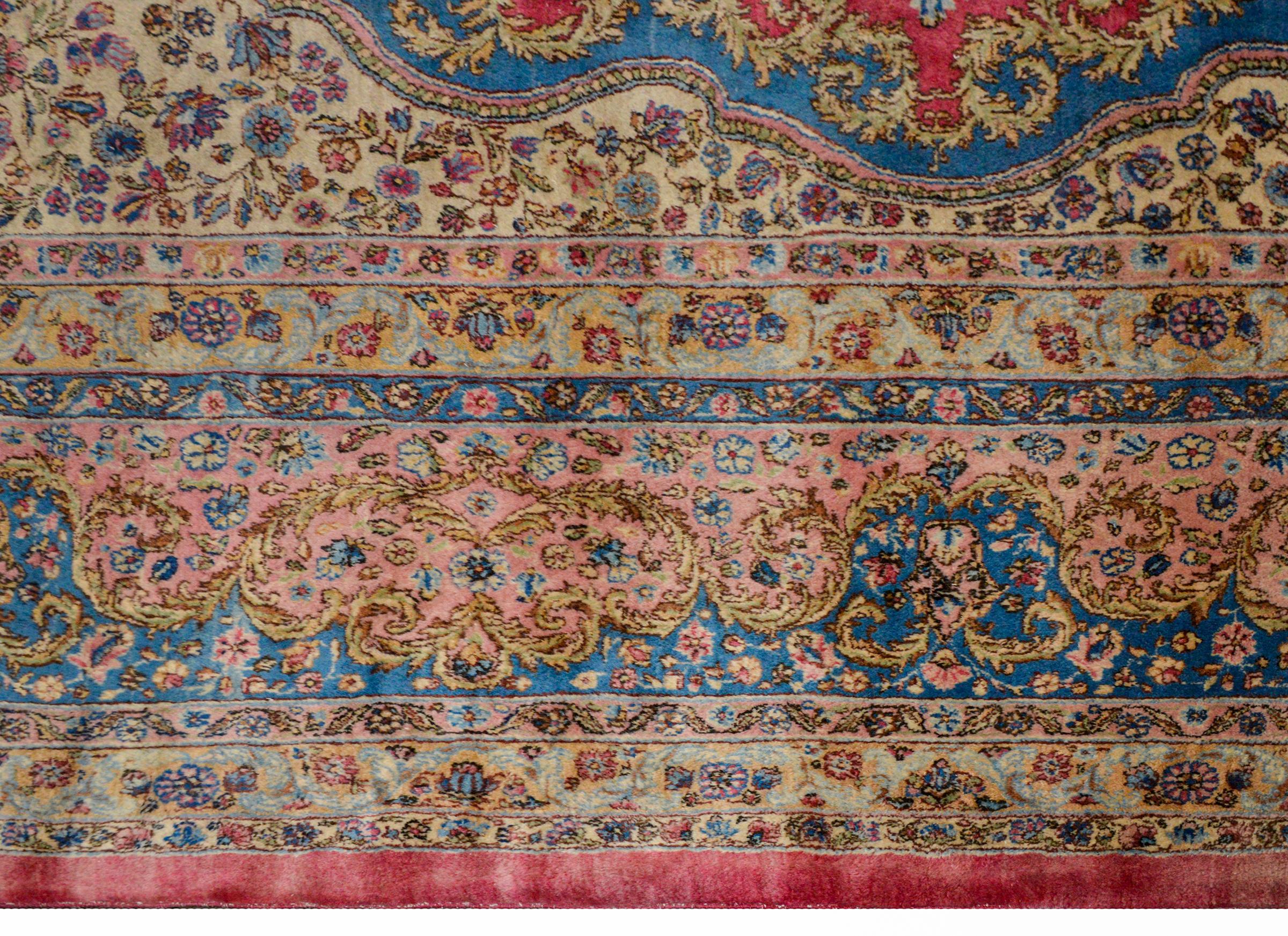 Outstanding Early 20th Century Kirman Rug For Sale 1