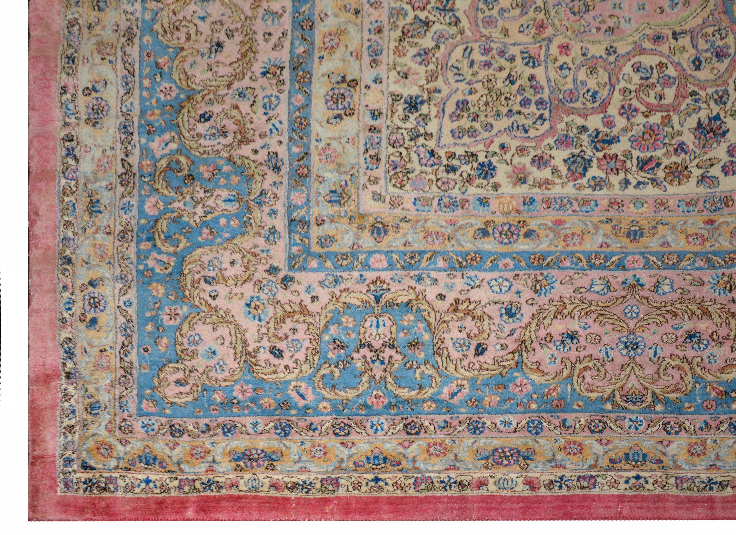 Outstanding Early 20th Century Kirman Rug For Sale 2