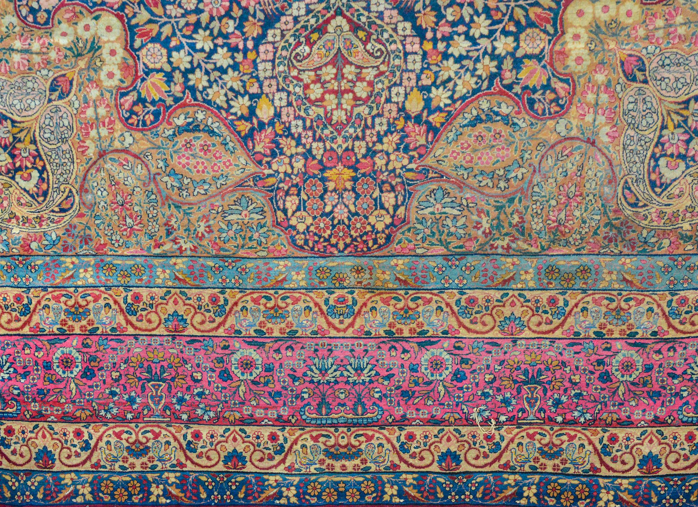 Outstanding Early 20th Century Lavar Kirman Rug For Sale 2