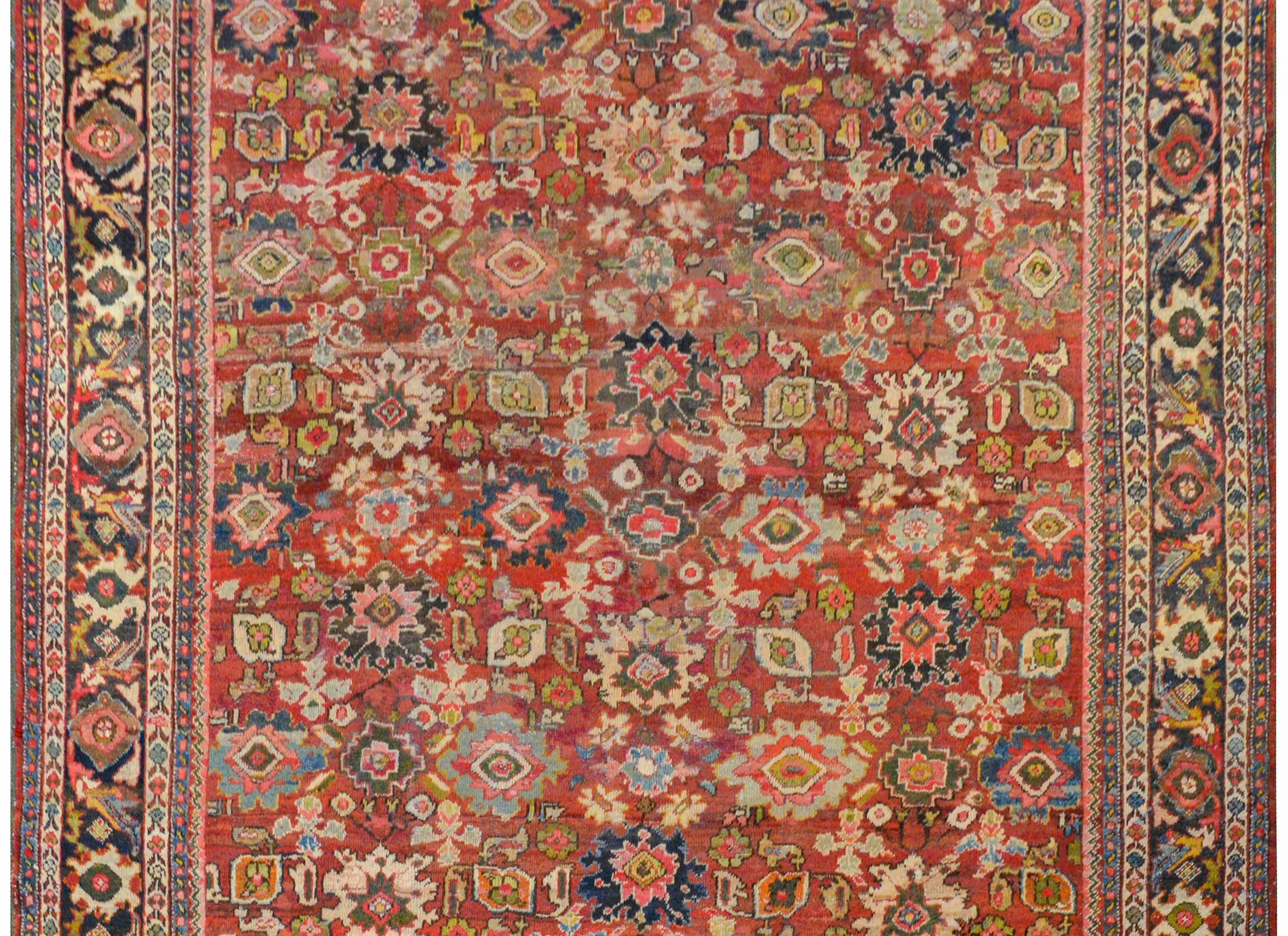 Tribal Outstanding Early 20th Century Mahal Rug For Sale
