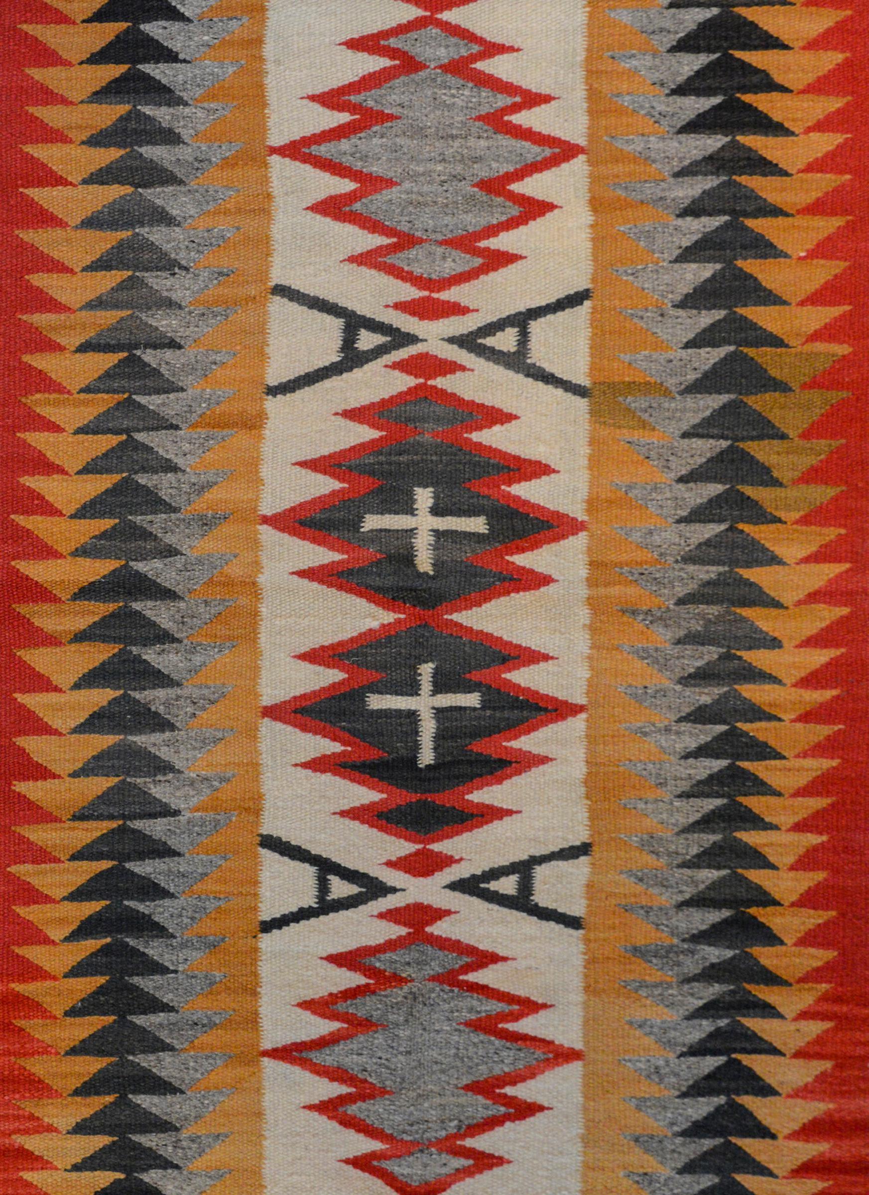 American Outstanding Early 20th Century Navajo Rug