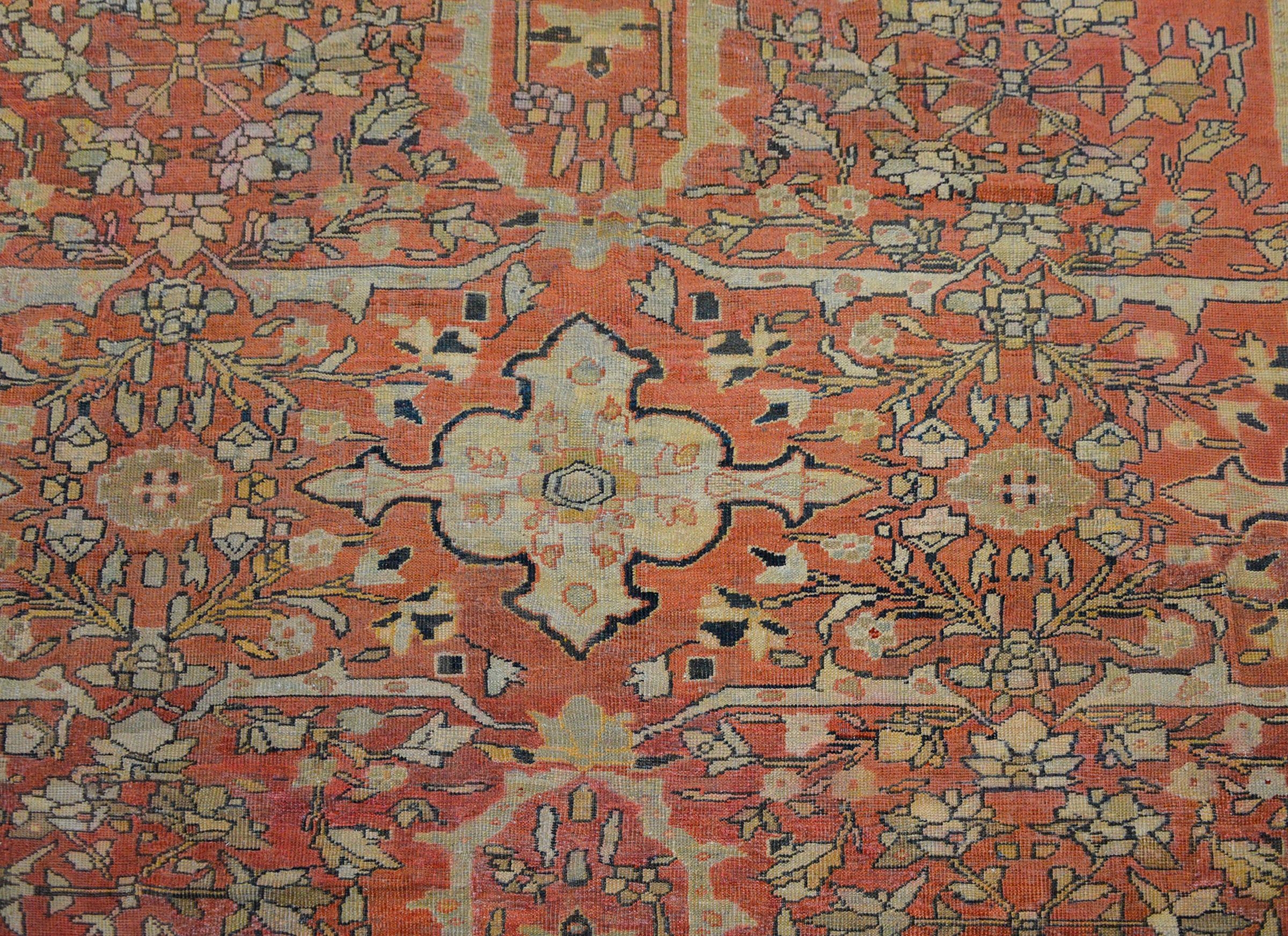 Vegetable Dyed Outstanding Early 20th Century Palatial Sultanabad Rug For Sale