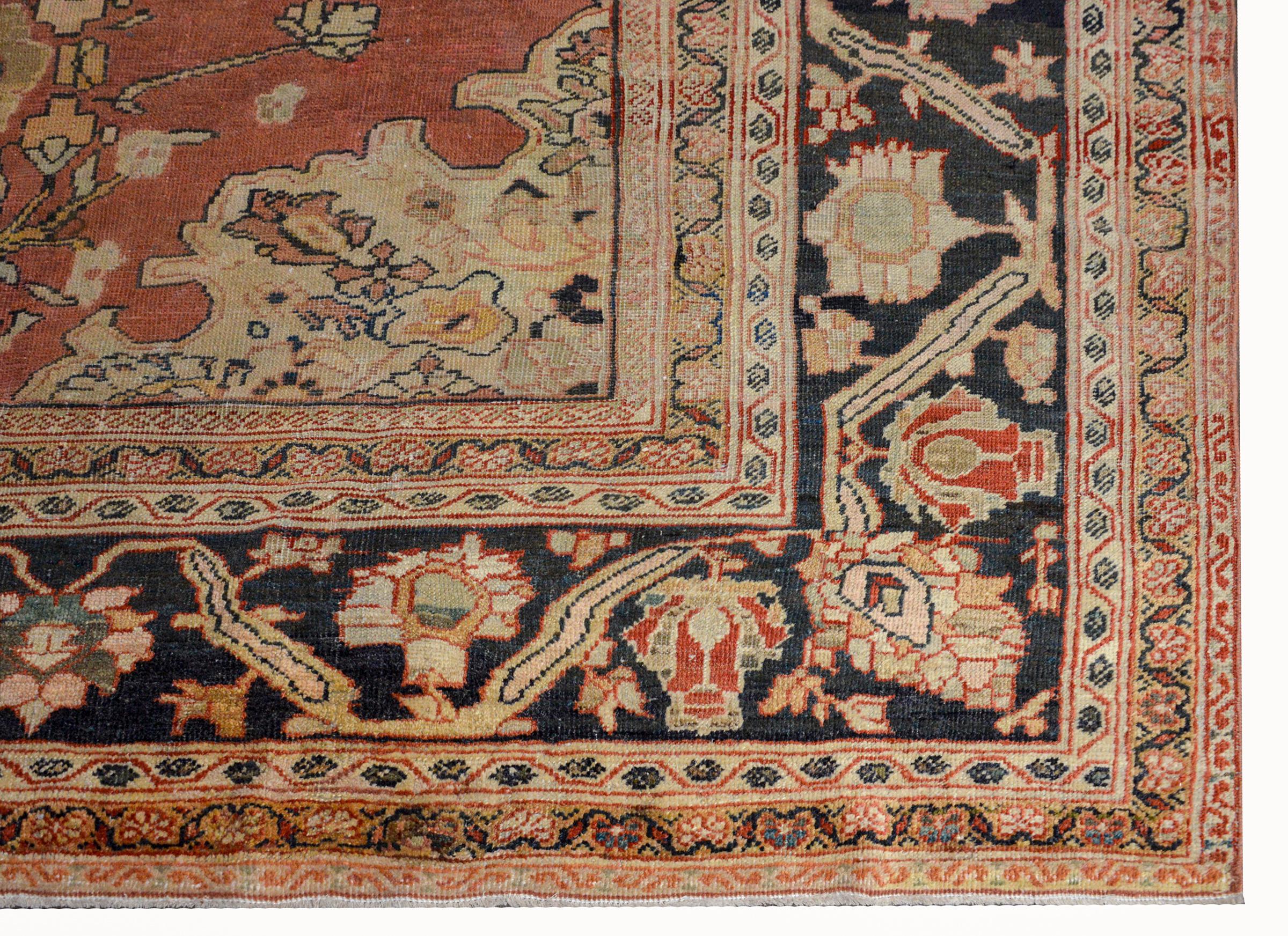 Outstanding Early 20th Century Palatial Sultanabad Rug For Sale 2