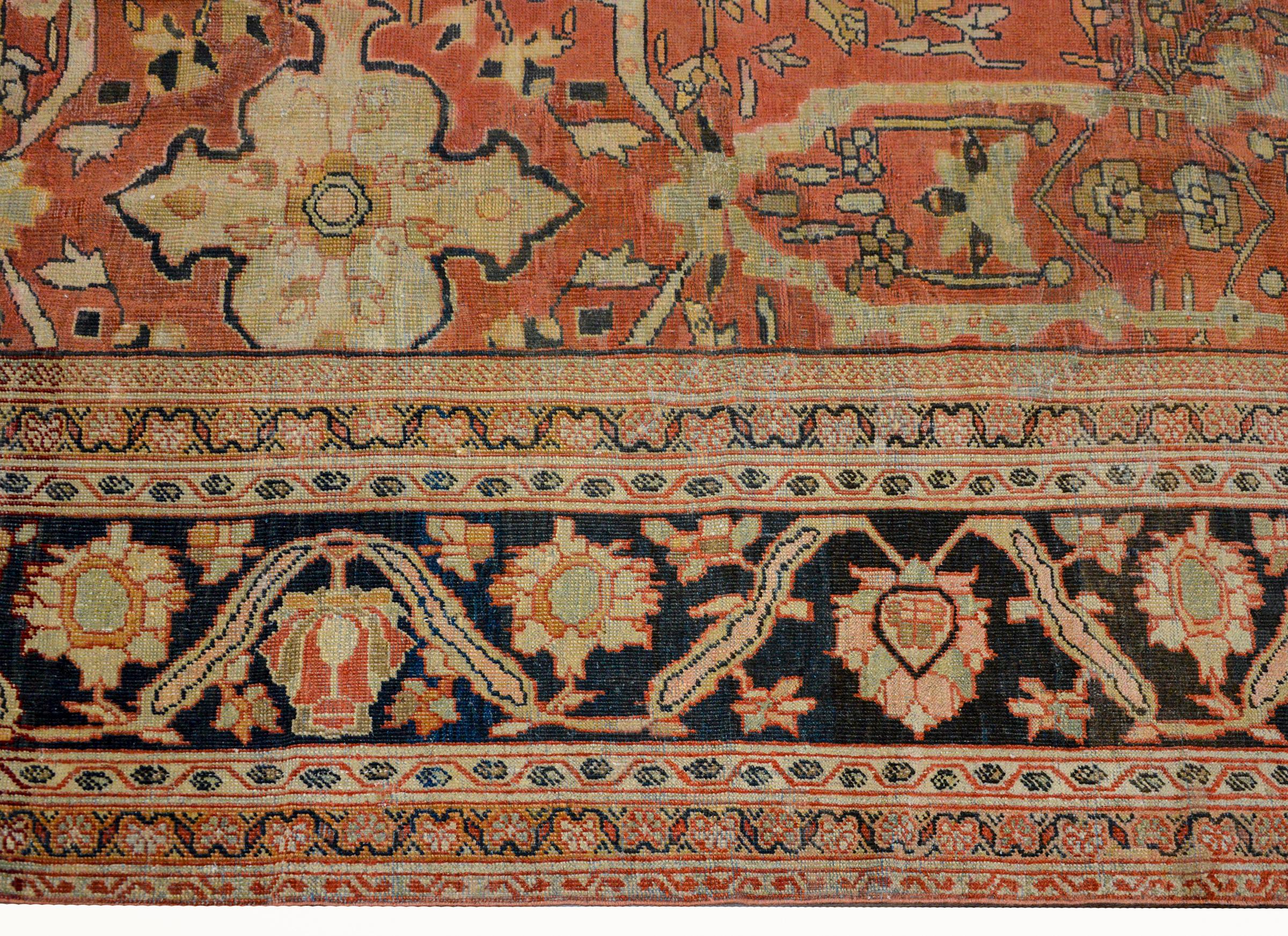 Outstanding Early 20th Century Palatial Sultanabad Rug For Sale 3